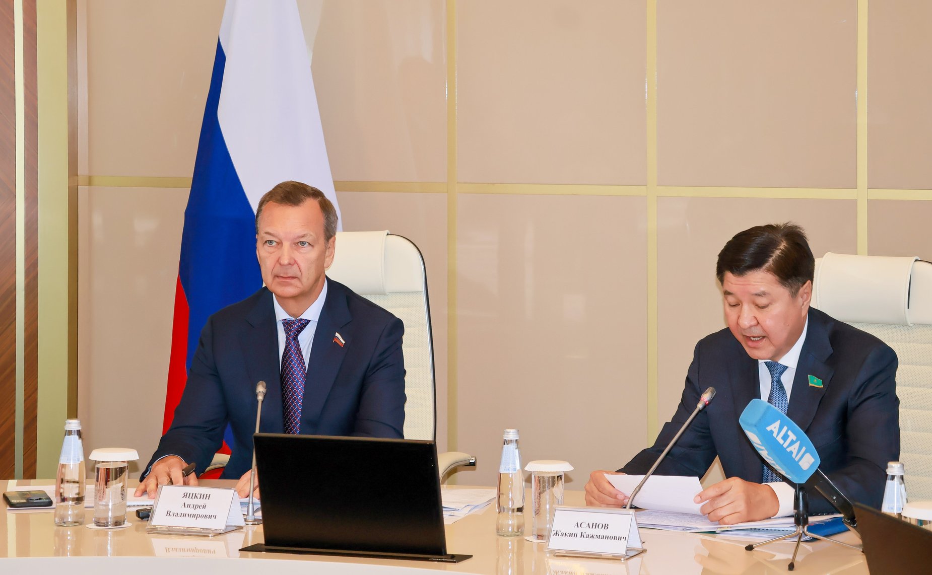 Делегация Совета Федерации во главе с первым заместителем Председателя СФ Андреем Яцкиным приняла участие в 24-м заседании Комиссии по сотрудничеству между Сенатом Парламента Республики Казахстан и Советом Федерации