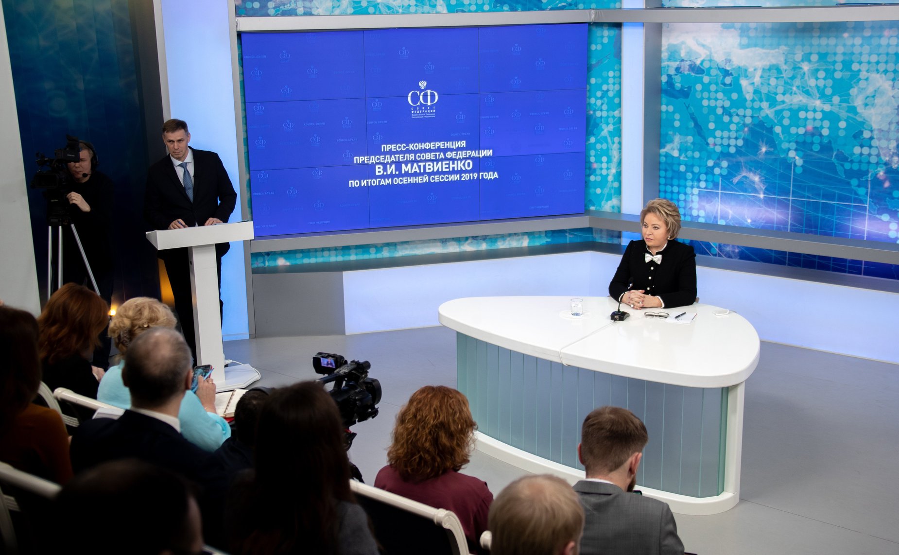 Встреча Председателя СФ В. Матвиенко с парламентскими корреспондентами