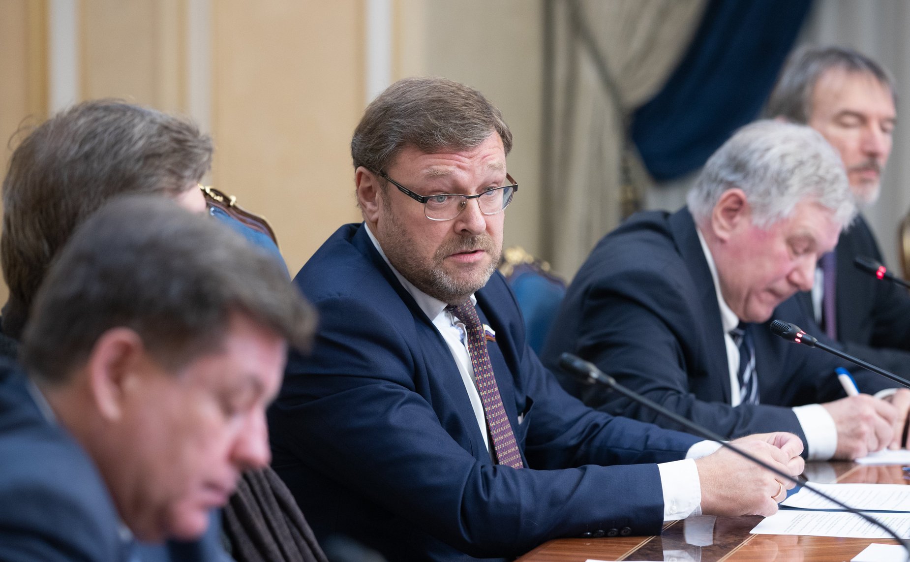 Встреча Константина Косачева с участниками проекта «Россия глазами зарубежных лидеров нового поколения»