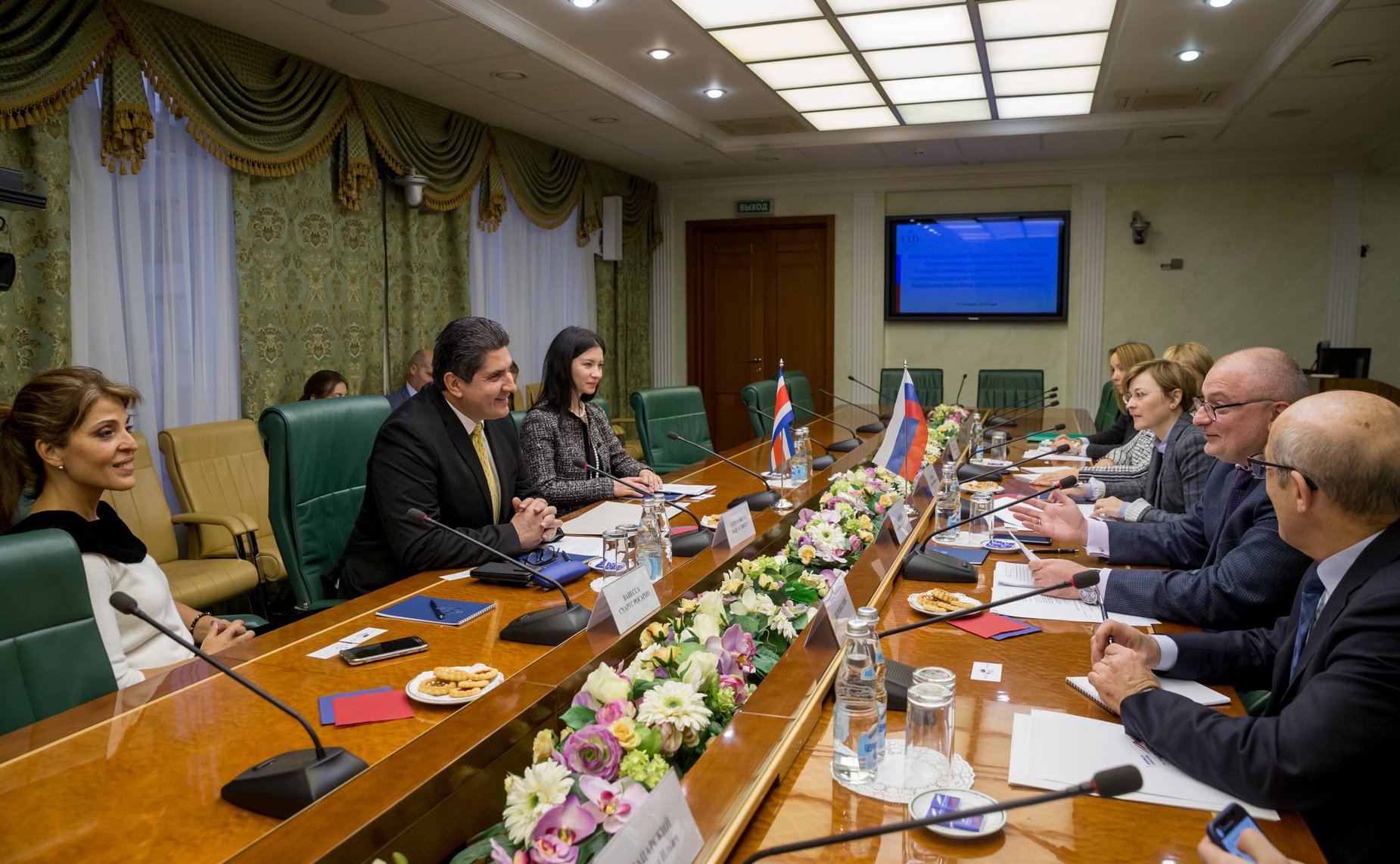 Встреча А. Клишаса с членом Президиума Законодательной ассамблеи Республики Коста-Рика Отто Р. Варгасом Викесой