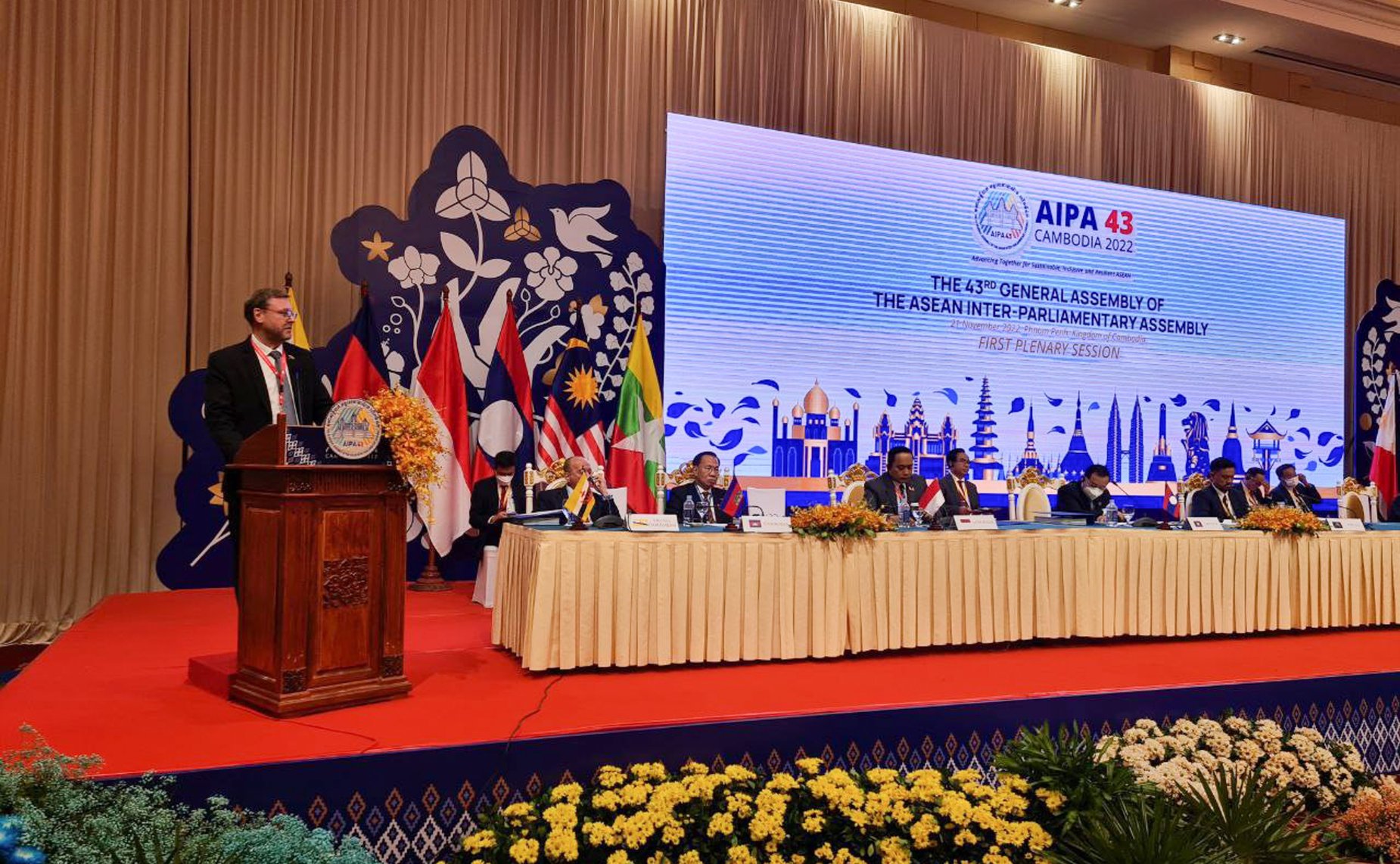 23 ноября 2022 года. Участие делегации ФС РФ в 43-й Генеральной ассамблее Межпарламентской Ассамблеи АСЕАН