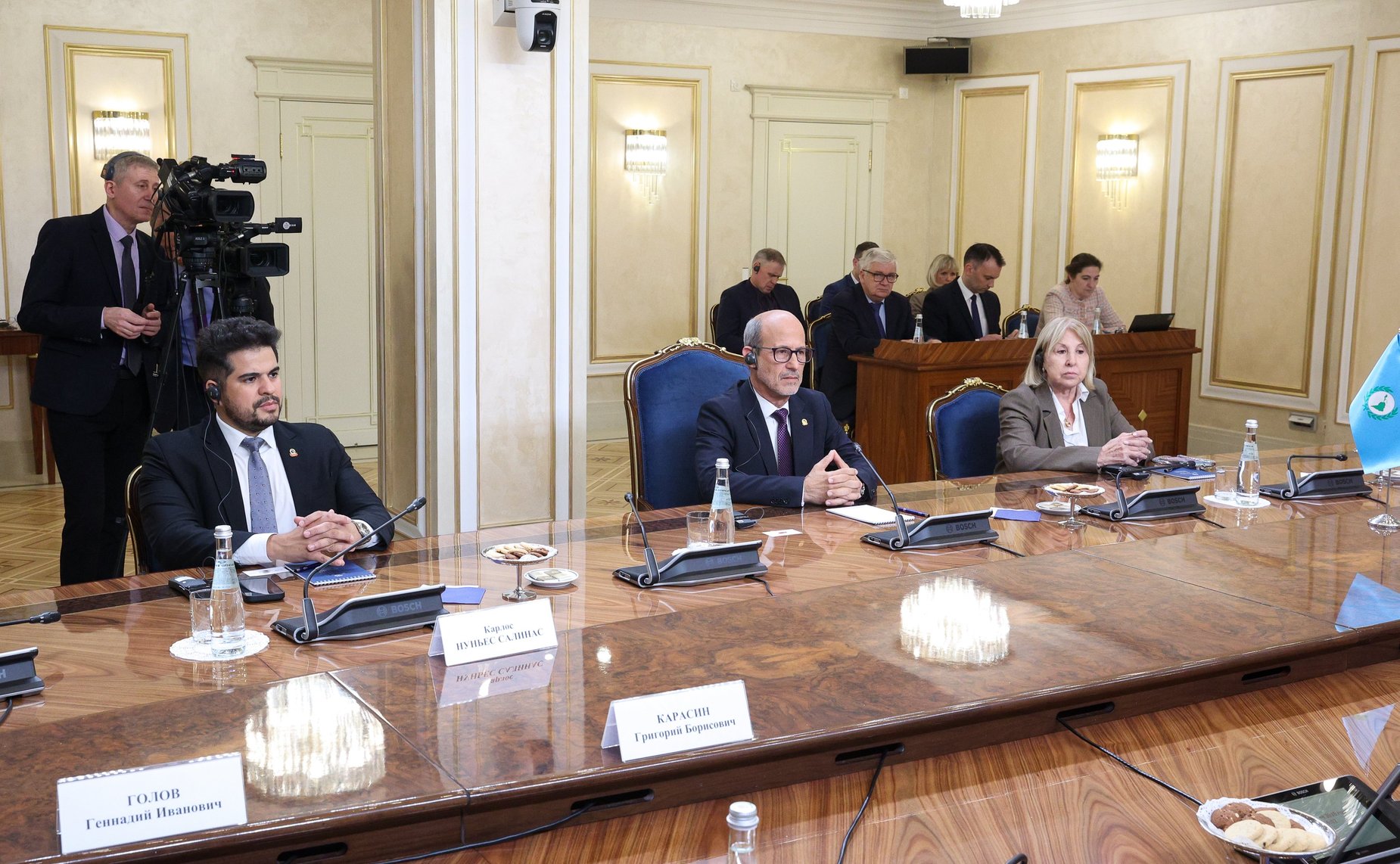 Валентина Матвиенко провела встречу с Председателем Парламента стран Латинской Америки и Карибского бассейна (ПАРЛАТИНО) Роландо Мигелем Гонсалесом Патрисио