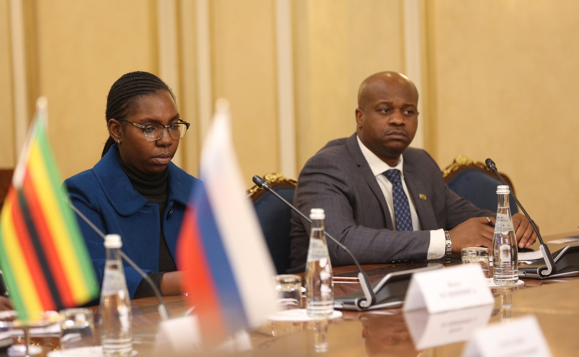 Встреча Председателя СФ Валентины Матвиенко с супругой Президента Республики Зимбабве, основателем благотворительного фонда «Ангел надежды» Ауксиллией Мнангагвой