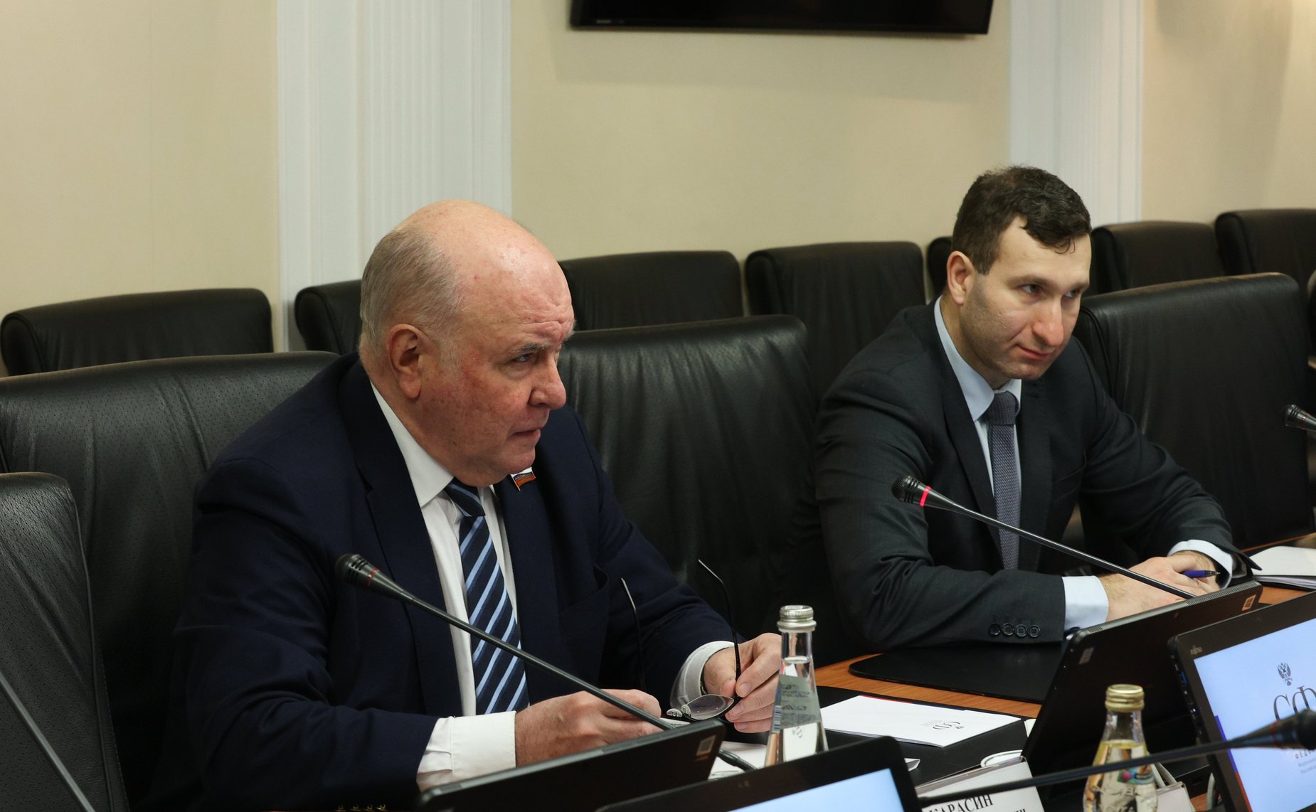 Встреча председателя Комитета СФ по международным делам Григория Карасина с председателем Комиссии по иностранным делам Рийгикогу Эстонской Республики Марко Михкельсоном