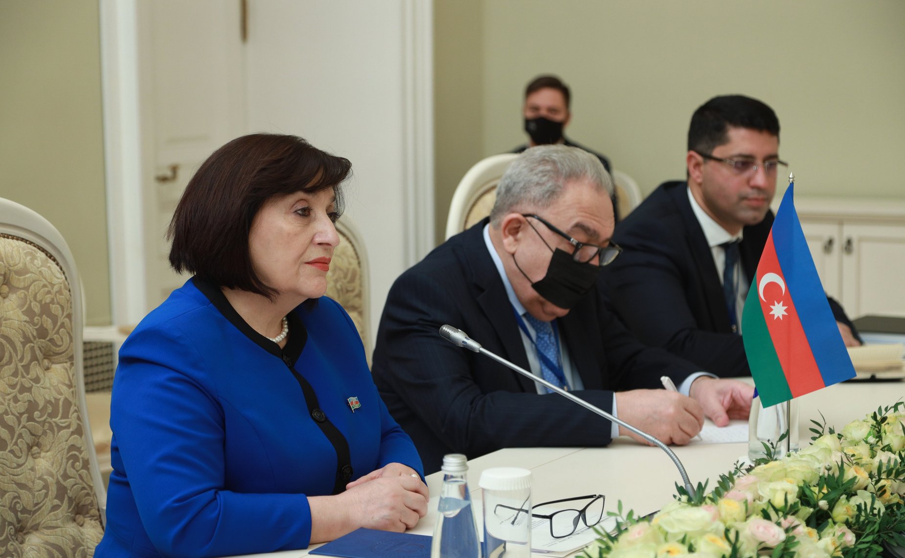 Встреча Председателя Совета МПА СНГ, Председателя СФ Валентины Матвиенко с Председателем Милли Меджлиса Азербайджанской Республики Сахибой Гафаровой