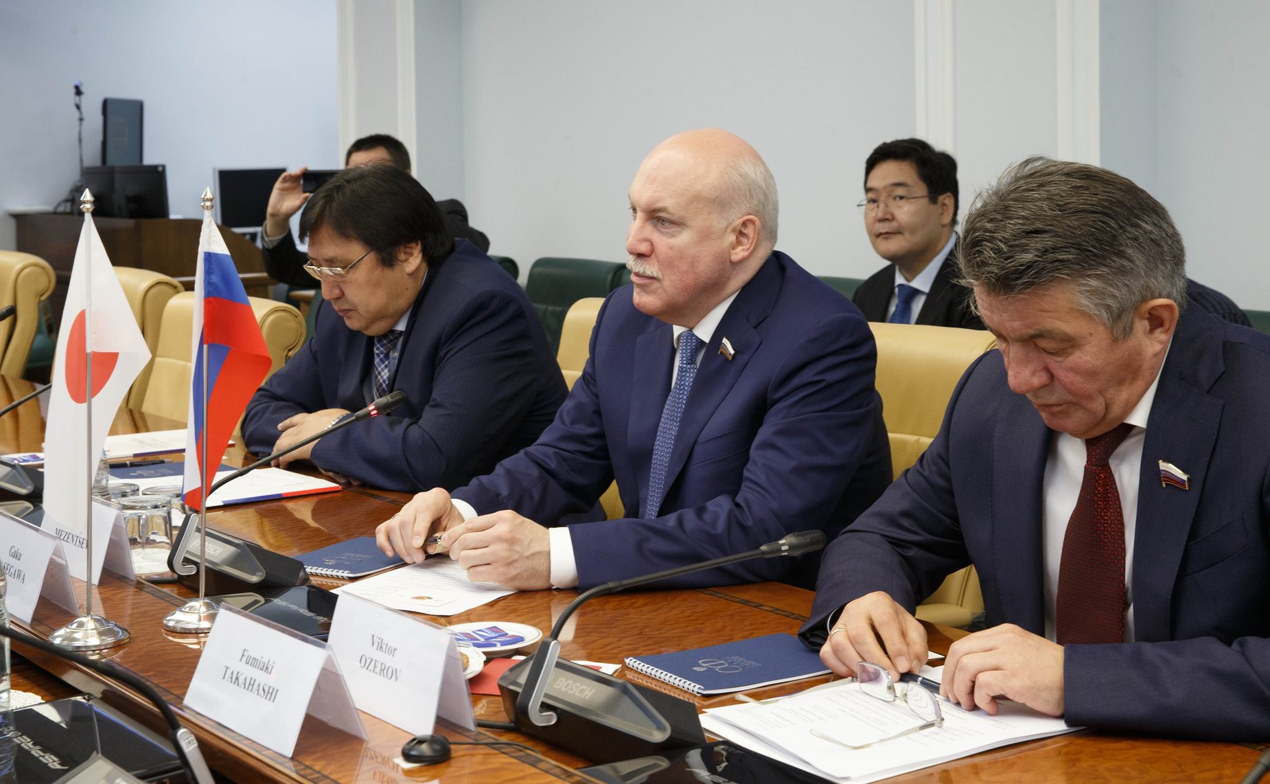 Встреча Д. Мезенцева с членом Палаты советников Парламента Японии Г. Хасэгава