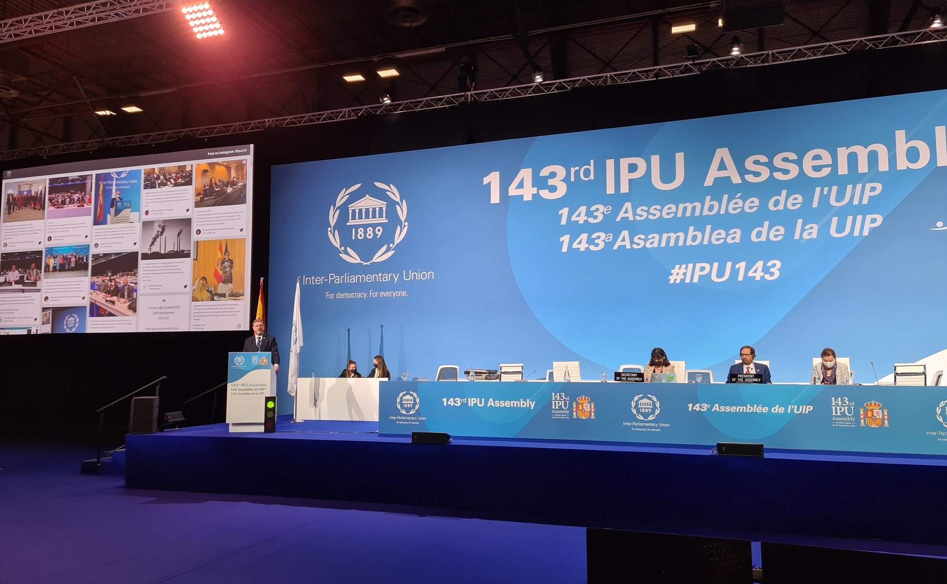 Пленарное заседание 143-й Ассамблеи МПС в Мадриде