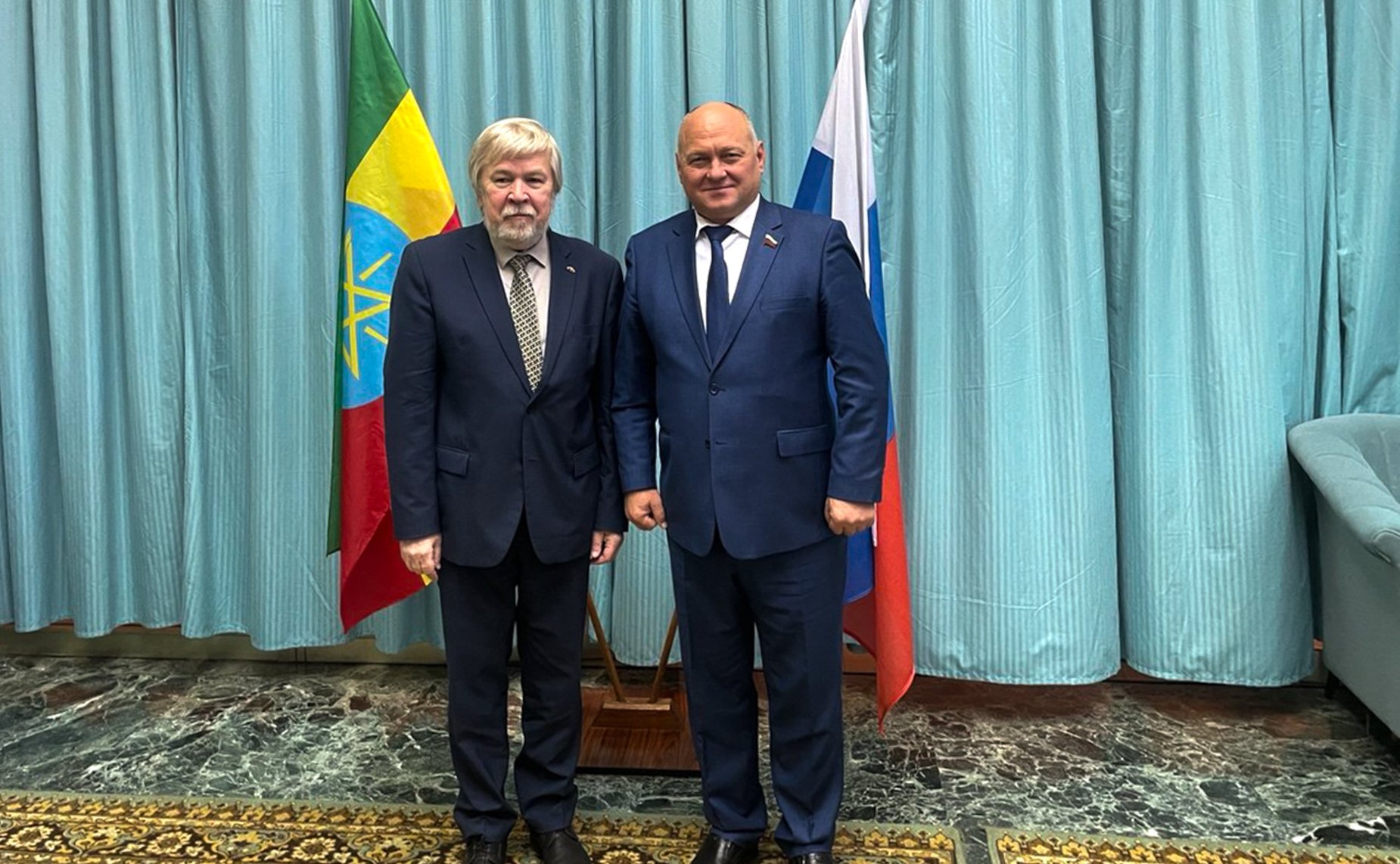 Встреча Алексея Кондратенко с Чрезвычайным и Полномочным Послом России в Эфиопии Евгением Терехиным