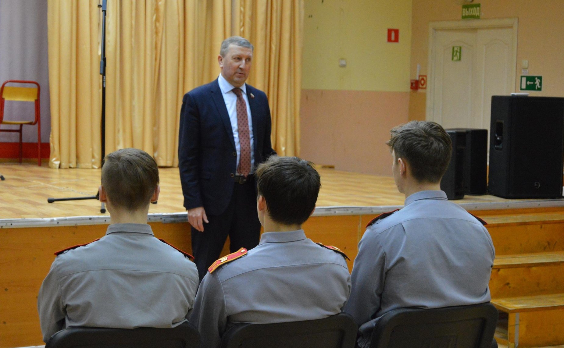 Встреча Сергея Березкина с юнармейцами города Рыбинска