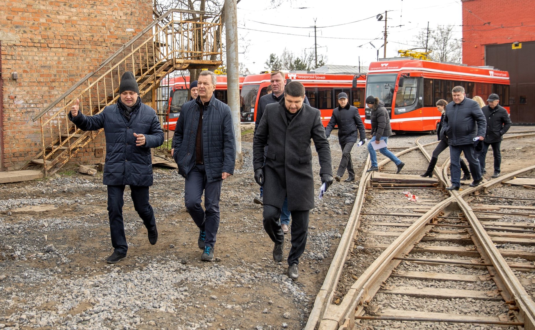 Андрей Яцкин в ходе рабочей поездки в регион посетил город Таганрог и осмотрел объекты модернизируемой городской среды