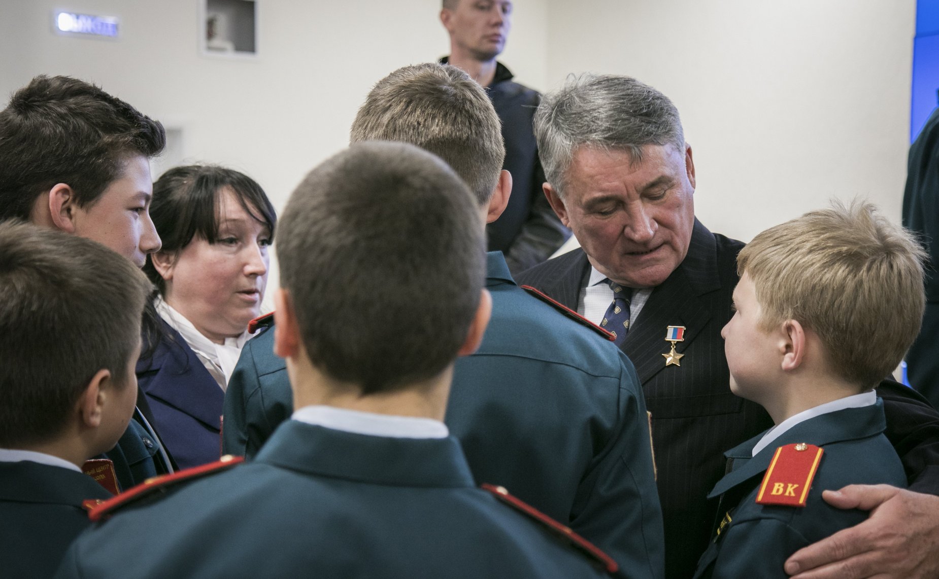 Ю. Воробьев провел урок патриотического воспитания в Кадетской школе «Корабелы Прионежья»