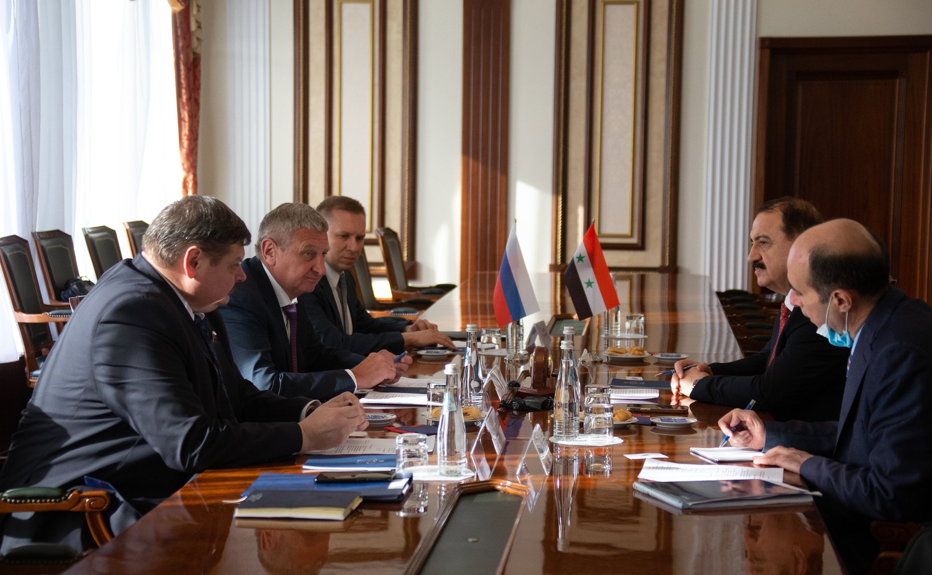 Встреча сенаторов с Чрезвычайным и Полномочным Послом Сирийской Арабской Республики в РФ
