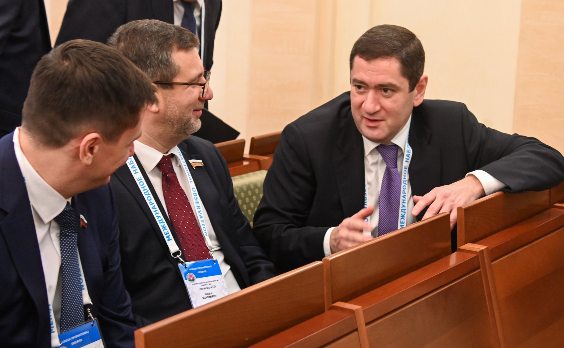 Российские законодатели в рамках визита провели встречу с Председателем Центральной избирательной комиссии Беларуси Игорем Карпенко