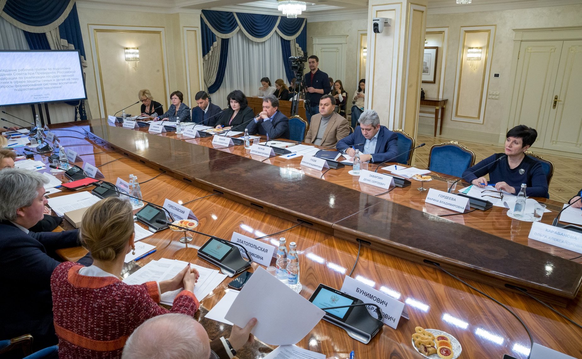 Заседание Временной рабочей группы Совета при Президенте РФ по реализации государственной политики в сфере защиты семьи и детей