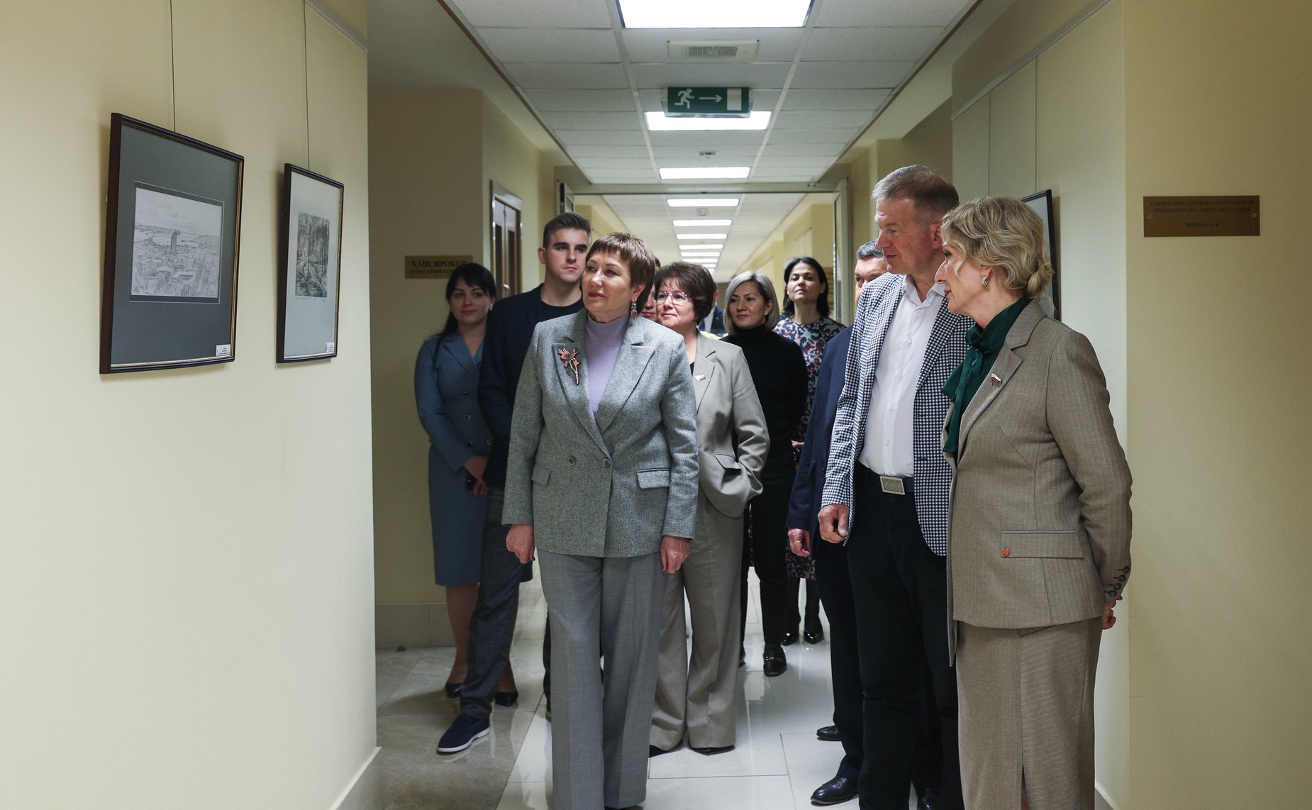 Открытие выставки Андрея Бодрова в Совете Федерации