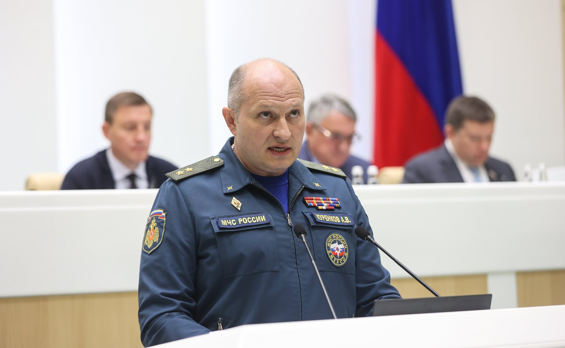 Министр Российской Федерации по делам гражданской обороны, чрезвычайным ситуациям и ликвидации последствий стихийных бедствий Александр Куренков