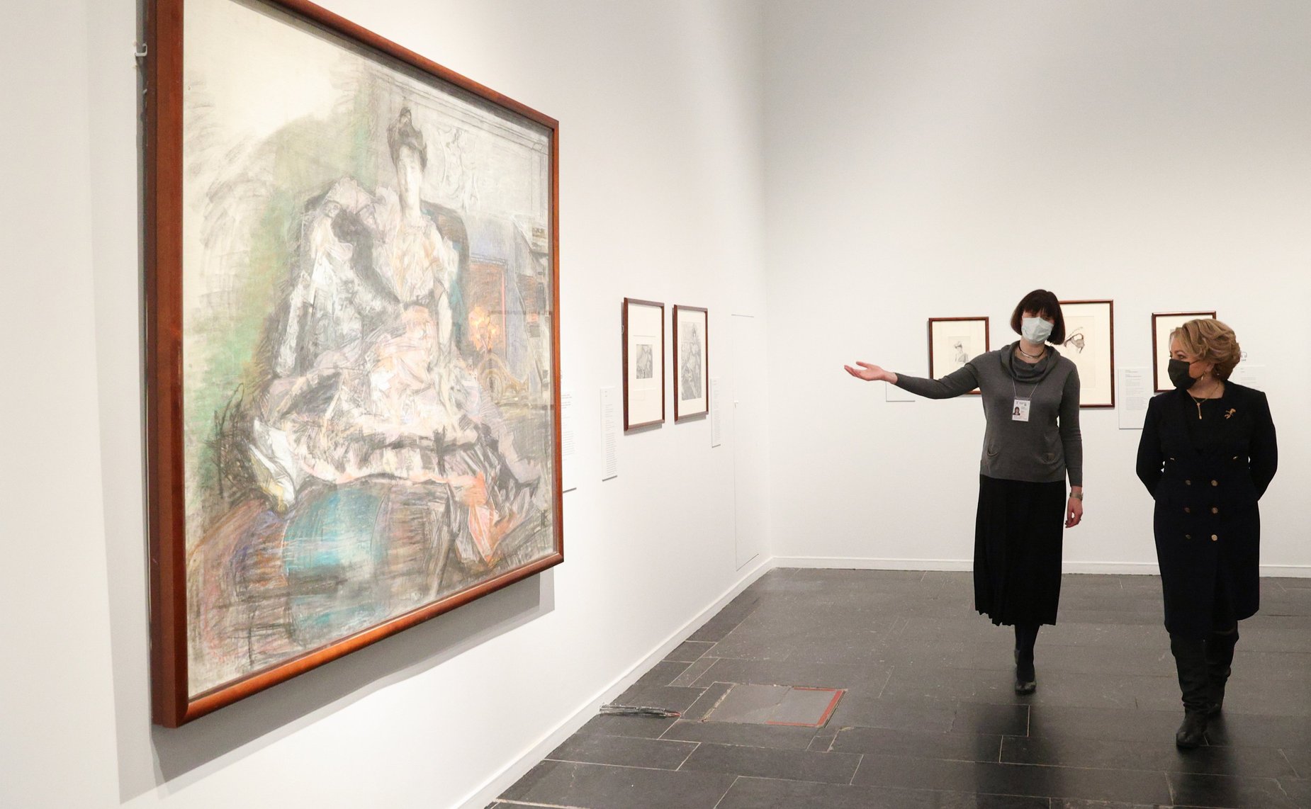 Валентина Матвиенко посетила художественную выставку «Михаил Врубель» в Третьяковской галерее