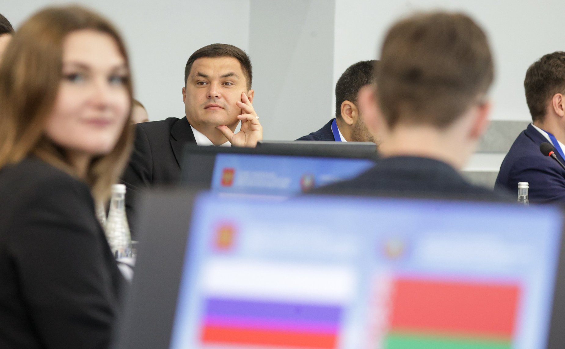 Совместное заседание руководящих органов Молодежного совета (парламента) при Национальном собрании Республики Беларусь и Палаты молодых законодателей при Совете Федерации (Фото Пресс-служба Совета Республики Беларусь)