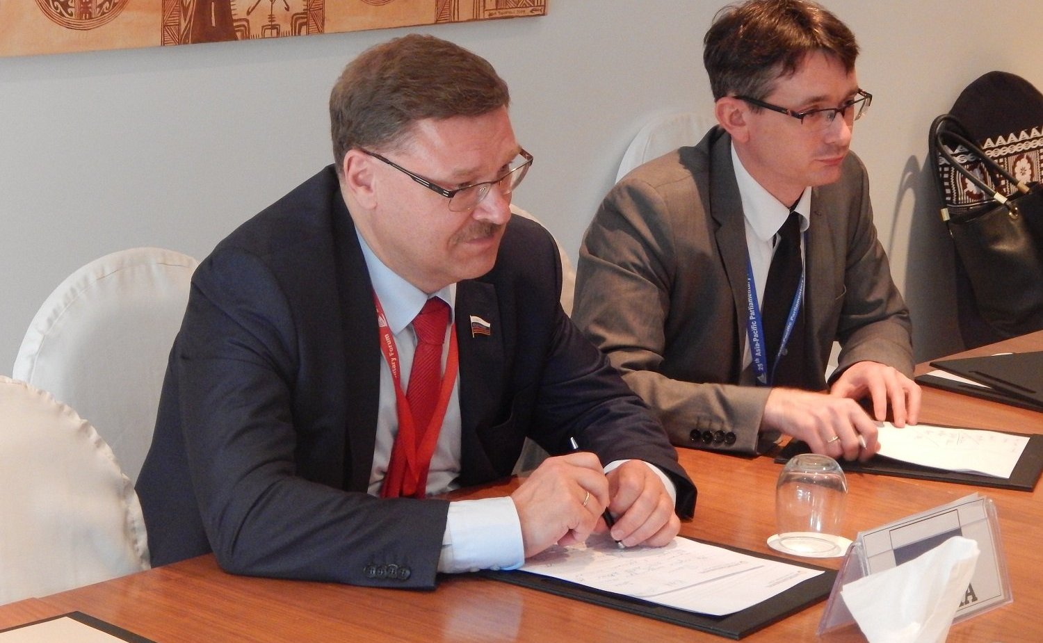 Встреча К. Косачева на полях сессии АТПФ