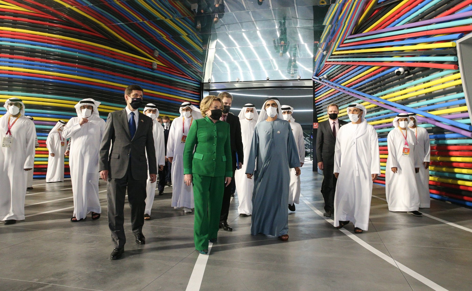 В российском павильоне выставки «Экспо-2020» состоялась встреча Председателя СФ Валентины Матвиенко с Вице-президентом, Премьер-министром ОАЭ, правителем эмирата Дубай М. Аль Мактумом