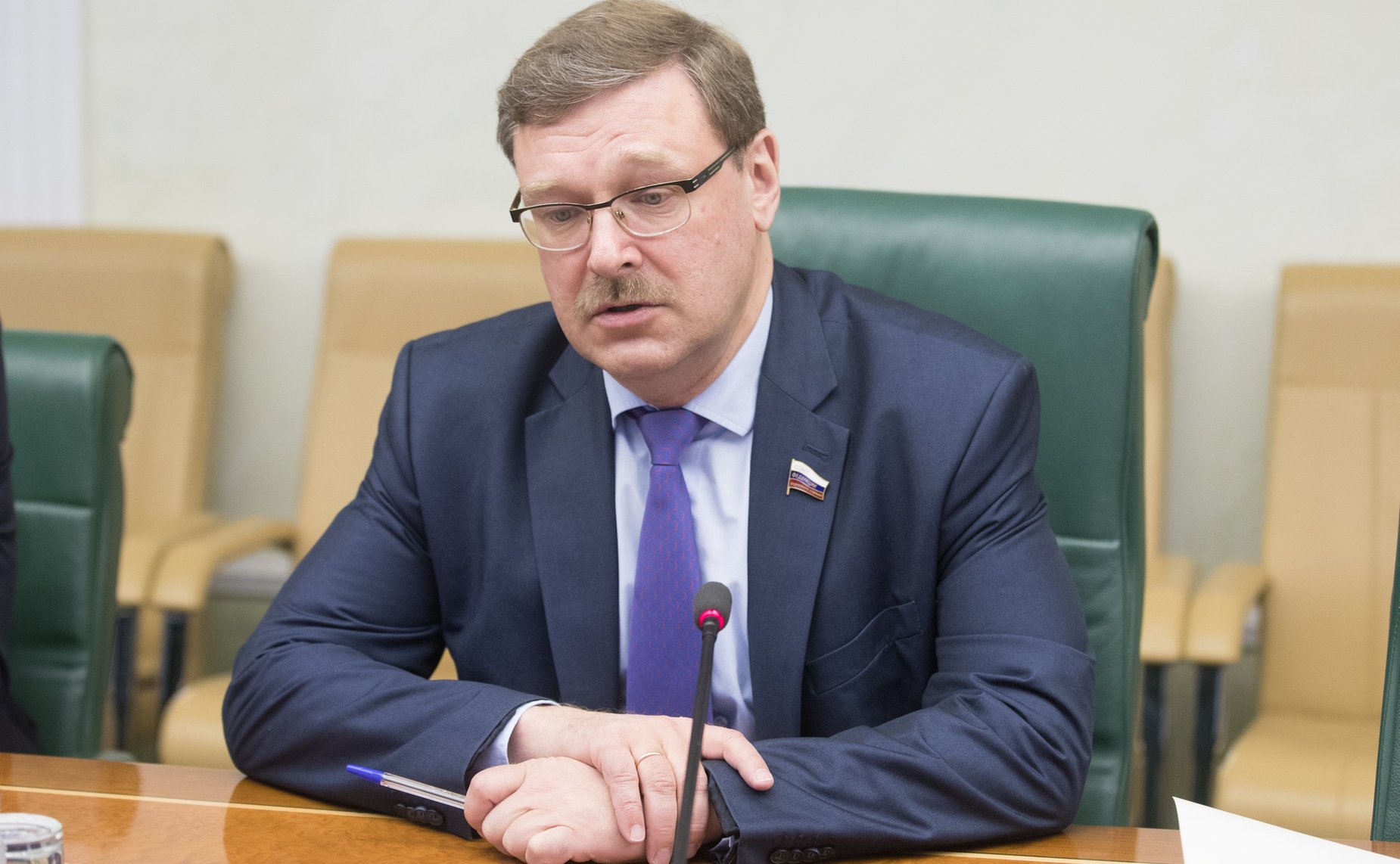 Встреча К. Косачева с Чрезвычайным и Полномочным Послом Болгарии в РФ Б. Коцевым