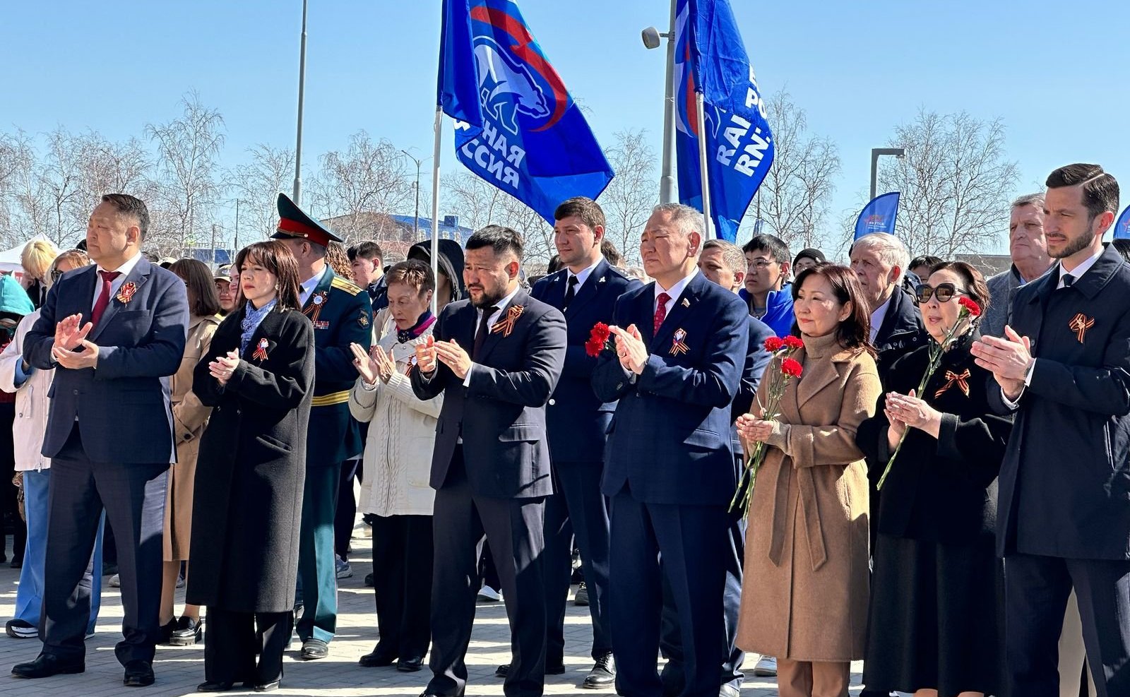 Сахамин Афанасьев принял участие в торжественных мероприятиях, приуроченных к 80-летию Победы