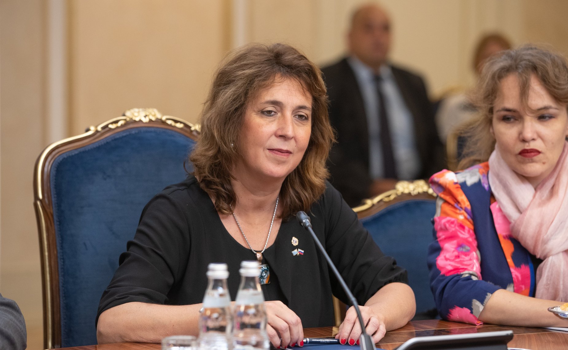 Встреча с Председателем Палаты Представителей Генеральной Ассамблеи Восточной Республики Уругвай Сесилией Боттино и Председателем Парламента Южноамериканского общего рынка (ПАРЛАСУР) Даниэлем Каджиани