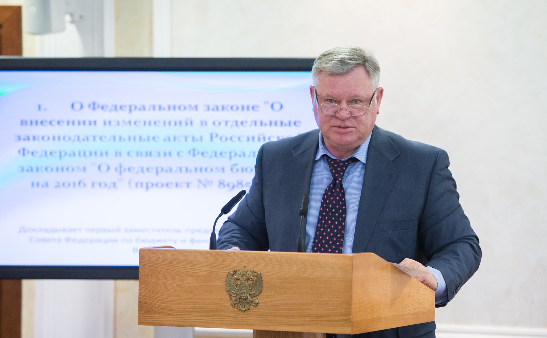 В. Петров Заседание Комитета СФ по бюджету и финансовым рынкам