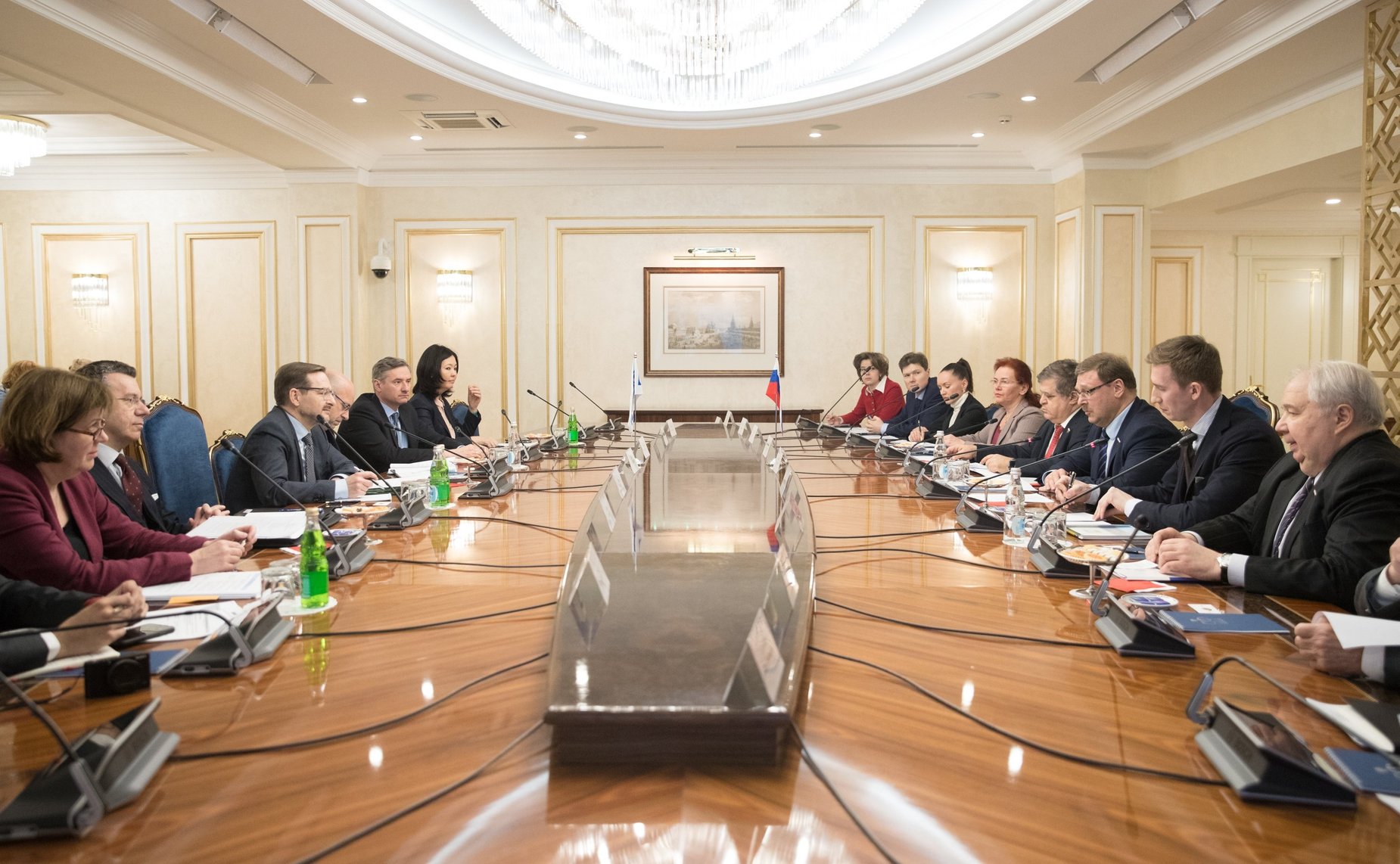 Председатель Комитета СФ по международным делам Константин Косачев провел встречу с Генеральным секретарем ОБСЕ Томасом Гремингером