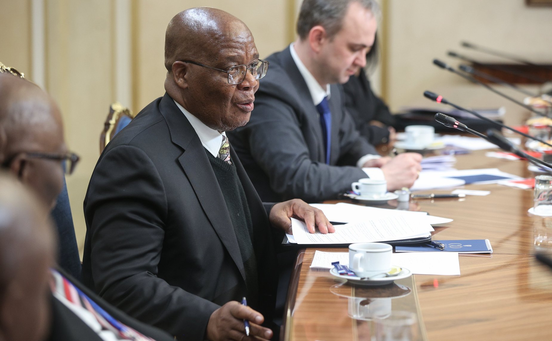 Валентина Матвиенко провела переговоры с Председателем Национального совета провинций Парламента Южно-Африканской Республики Амосом Масондо