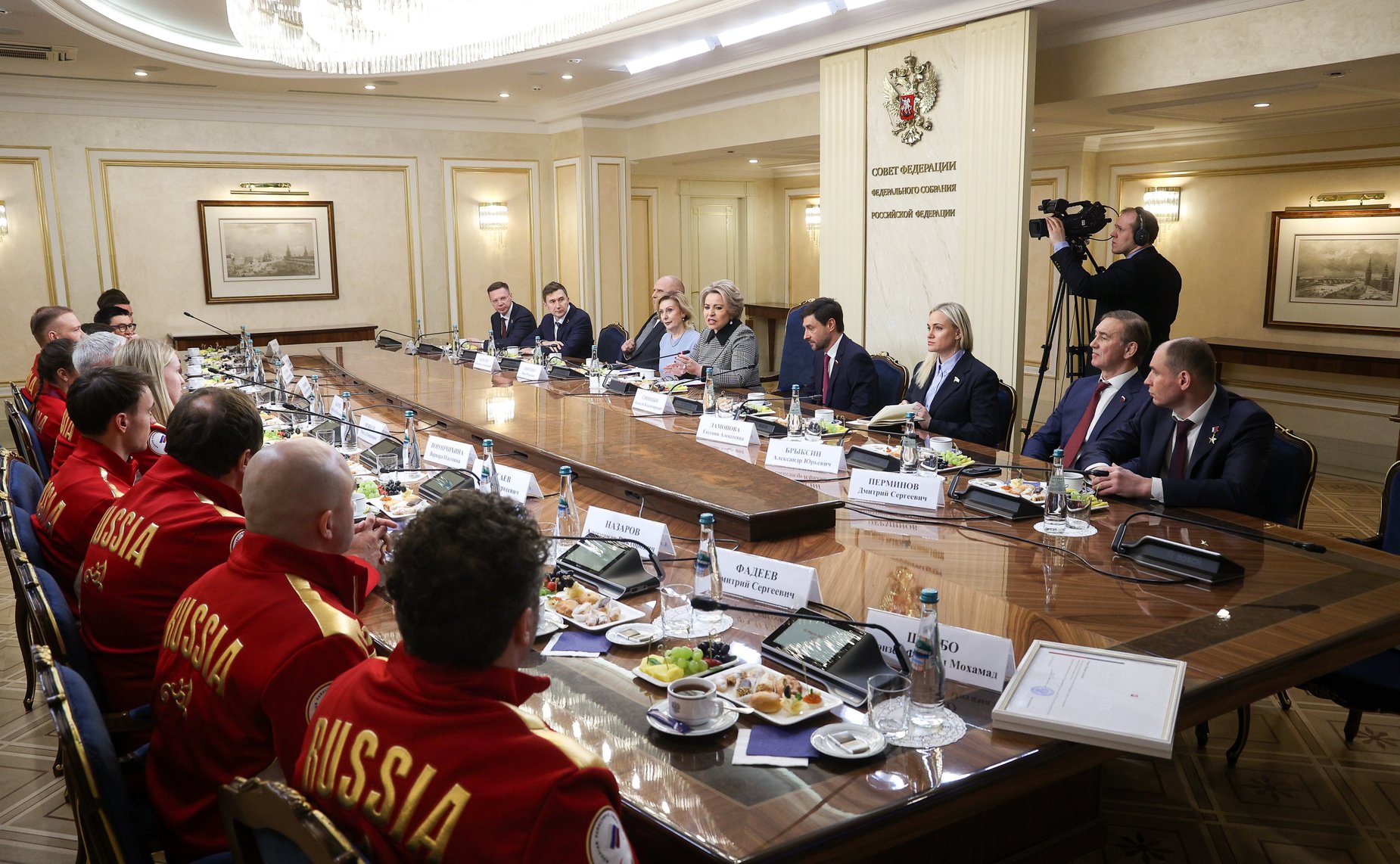 Встреча Председателя Совета Федерации Валентины Матвиенко с членами паралимпийской сборной России — победителями и призёрами ХIV Паралимпийских зимних игр 2026 года в Италии