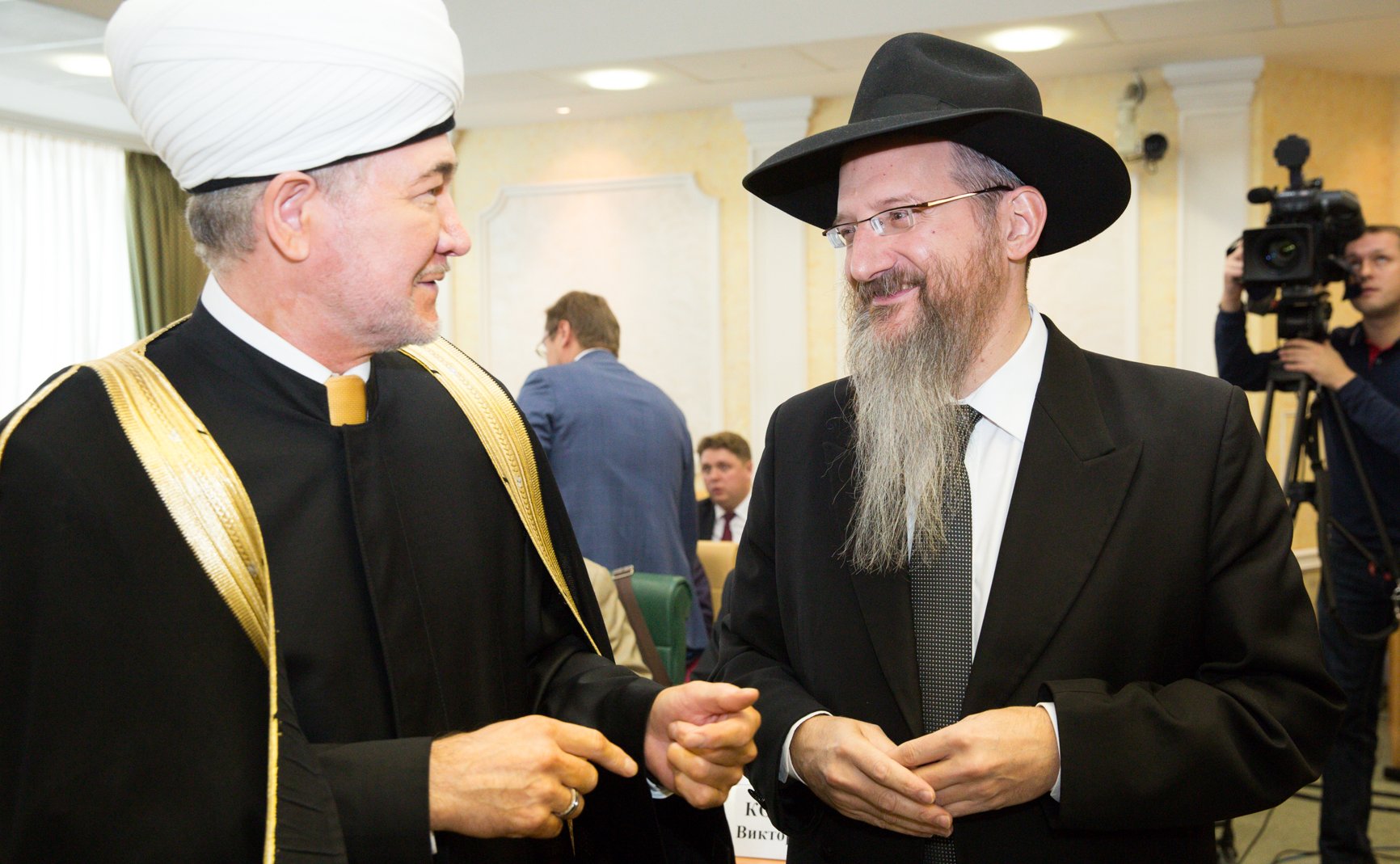 Заседание Президиума Совета законодателей РФ и Консультативного совета по межнациональным отношениям -7 Равиль гайнутдин и Берл Лазар