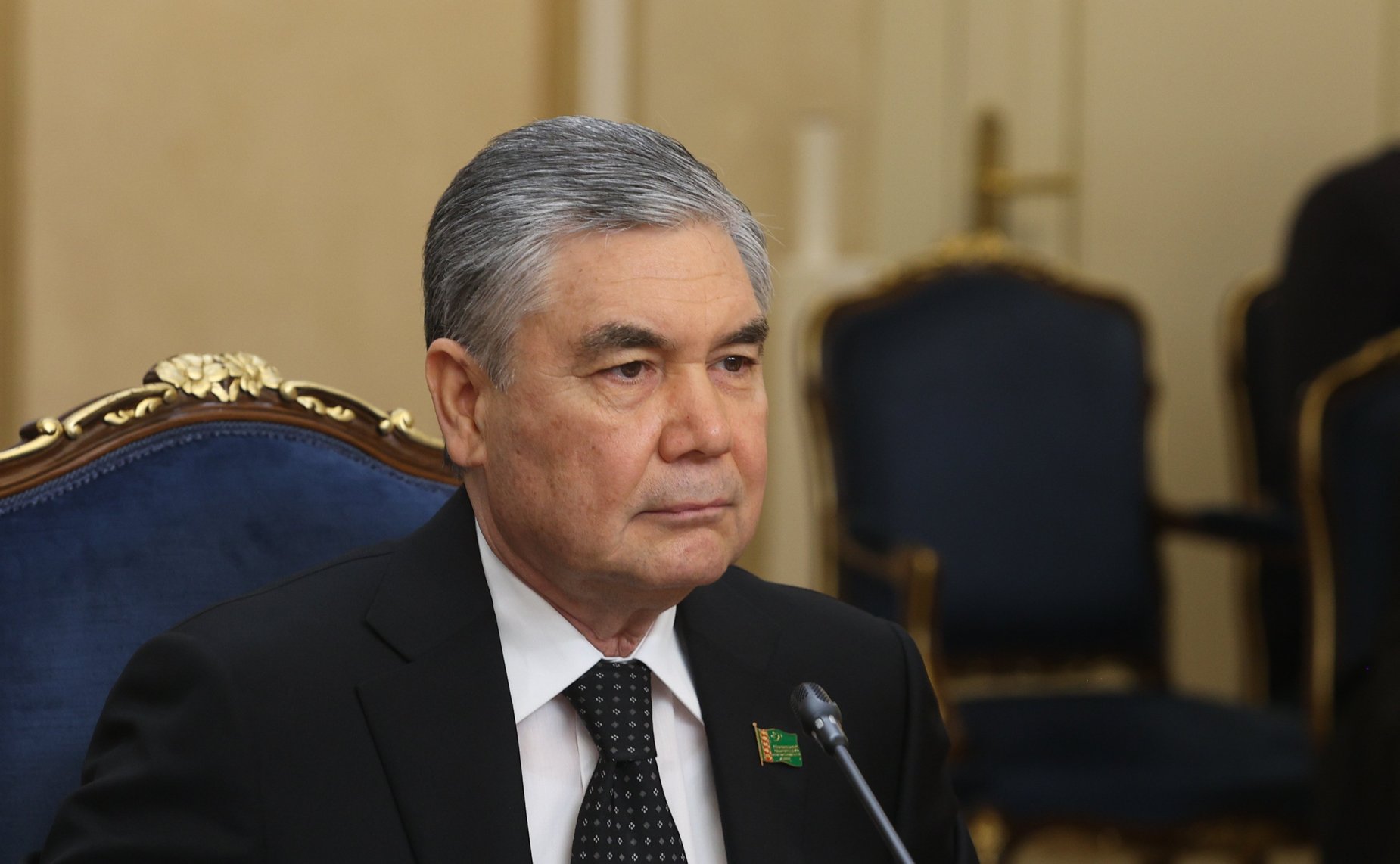 Встреча Председателя Совета Федерации Валентины Матвиенко и Председателя Халк Маслахаты (верхней палаты) Милли Генгеша (парламента) Туркменистана Гурбангулы Бердымухамедова