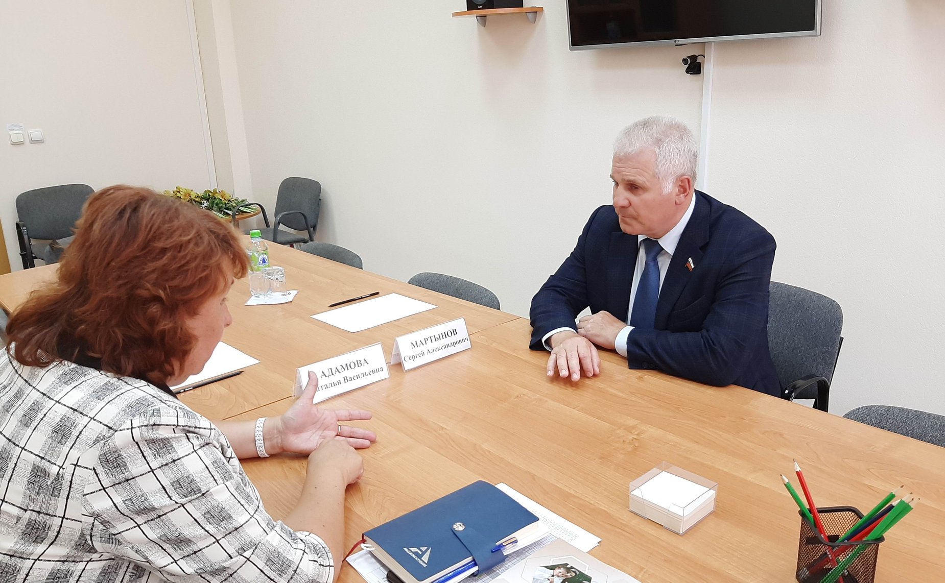 Сергей Мартынов в ходе работы в регионе провел встречу с министром образования и науки Марий Эл Натальей Адамовой