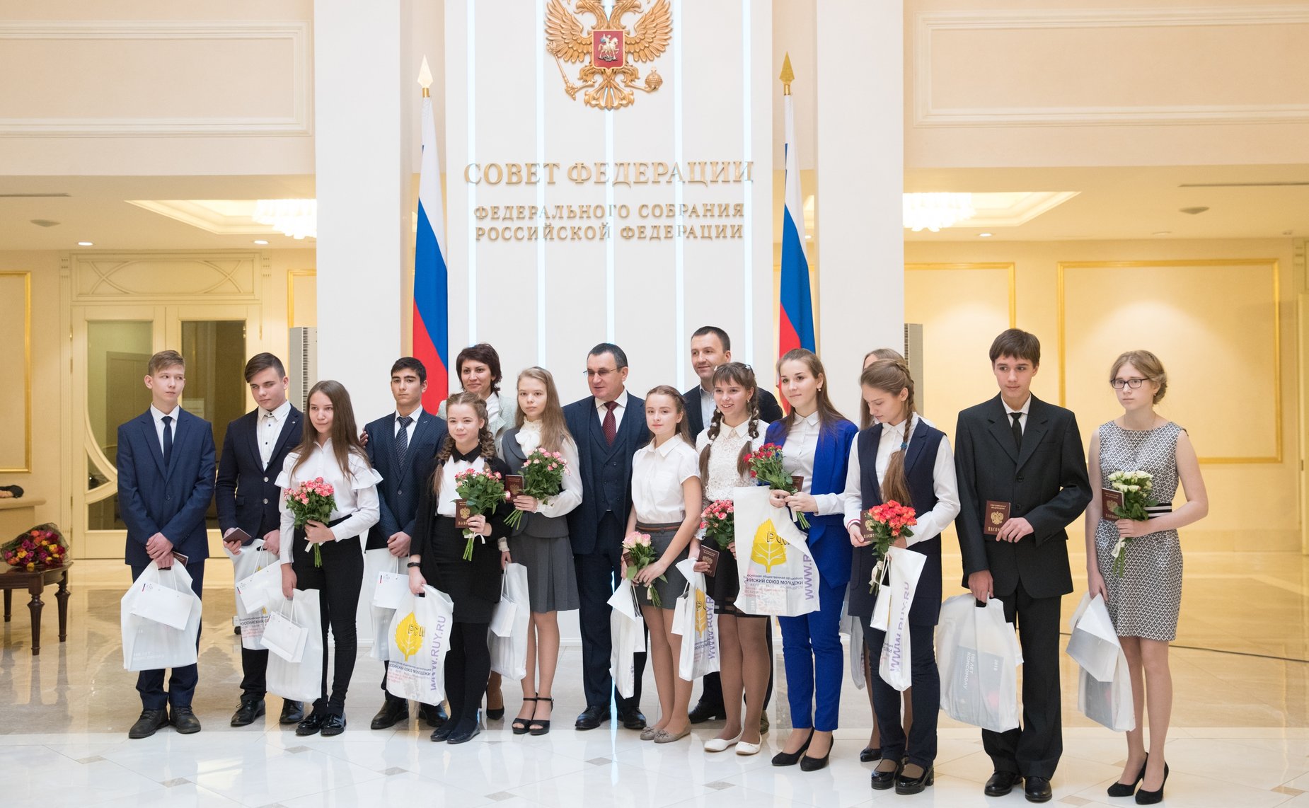 Церемония вручения паспортов в рамках проведения Всероссийской акции Мы — граждане Росси