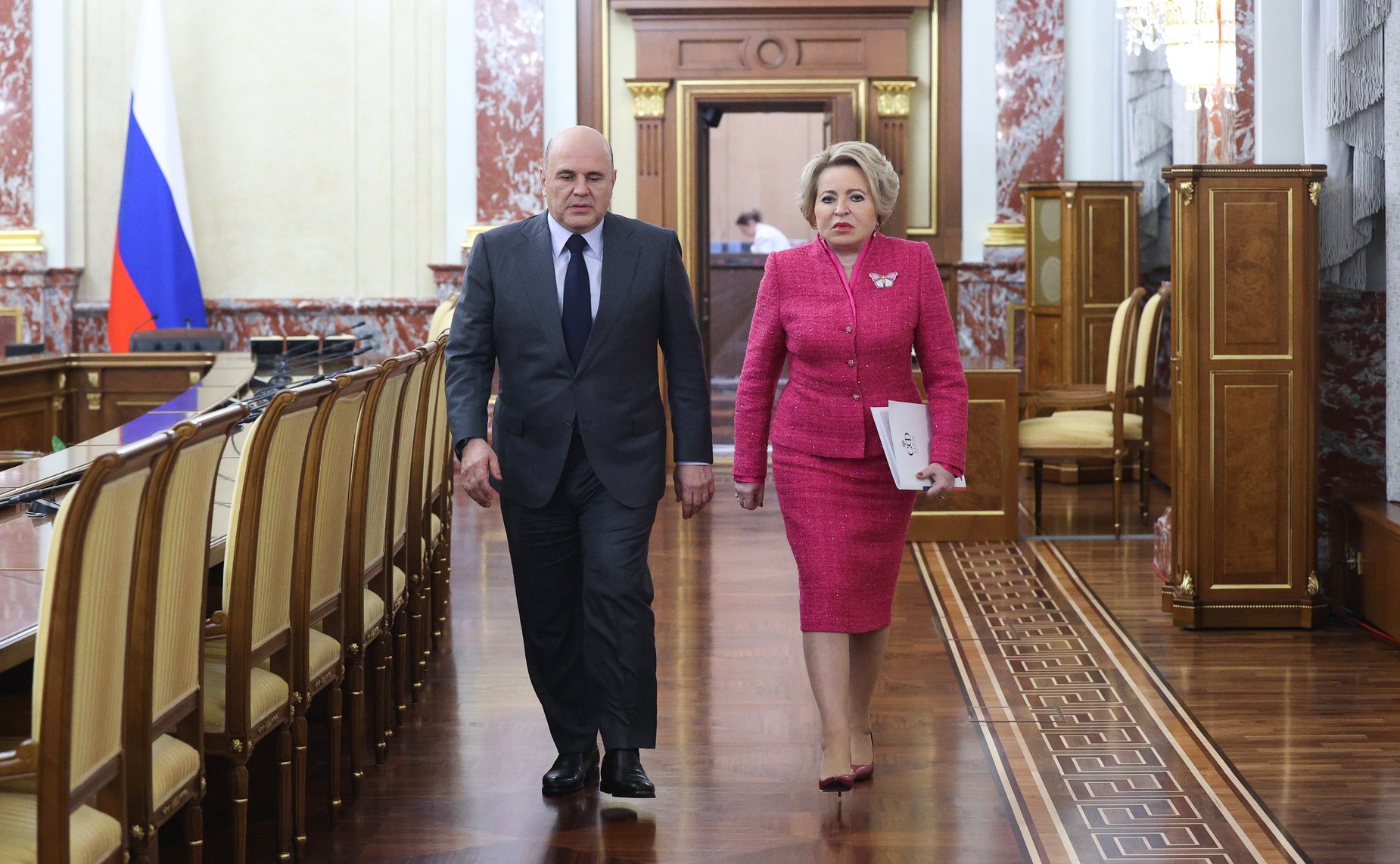 Встреча Председателя Правительства Российской Федерации Михаила Мишустина с руководством Совета Федерации