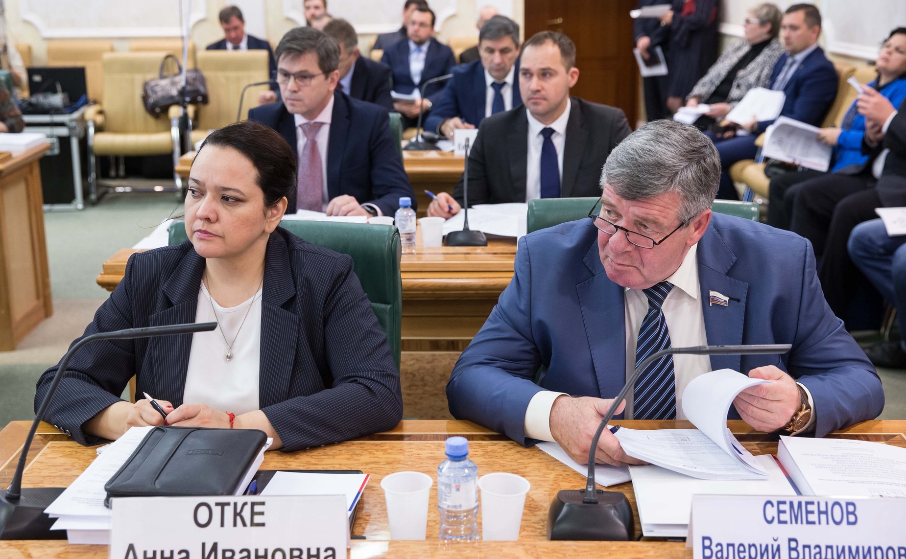 Анна Отке и Валерий Семенов