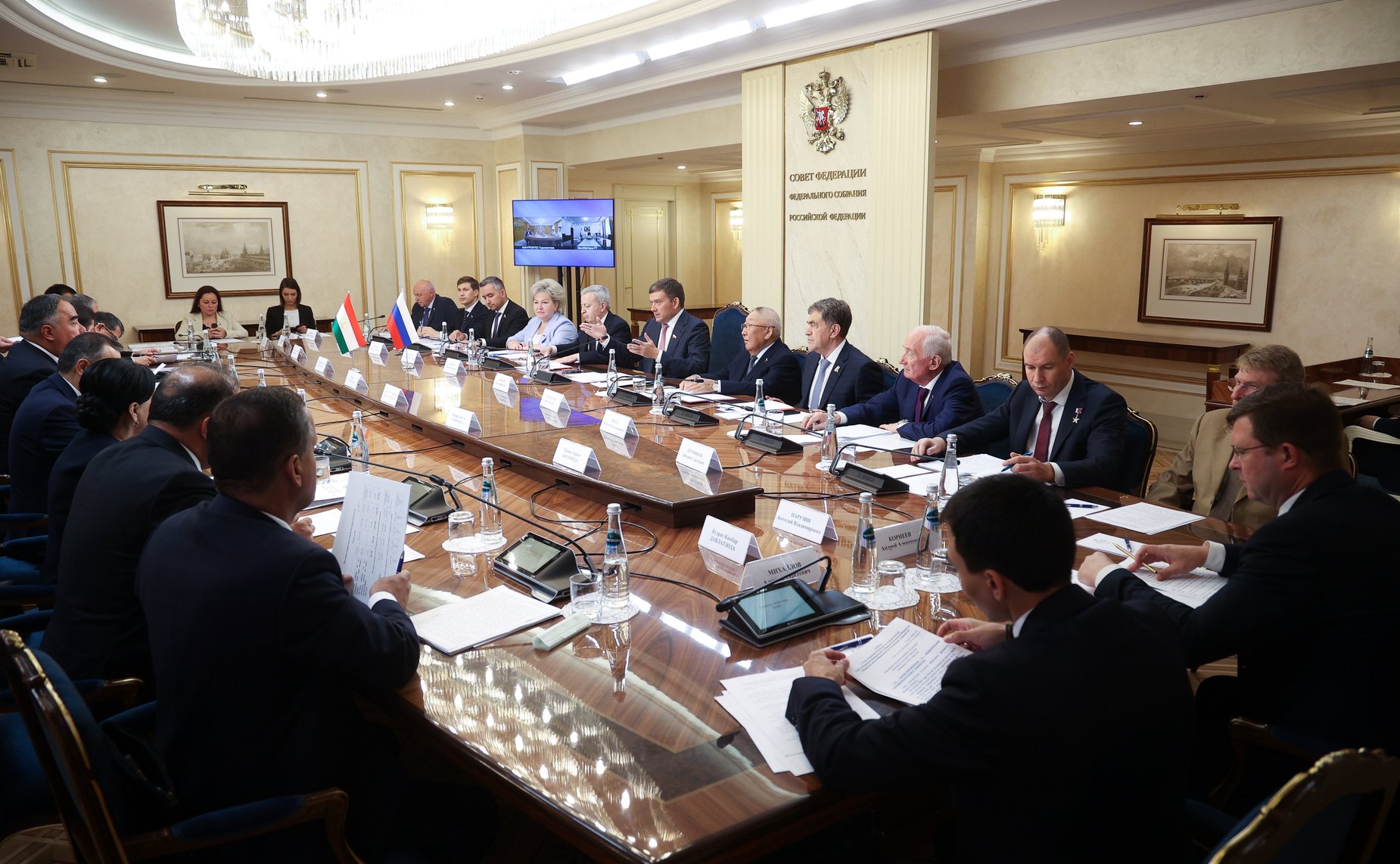 14-е заседание Комиссии по сотрудничеству Совета Федерации Федерального Собрания Российской Федерации и Маджлиси милли Маджлиси Оли Республики Таджикистан