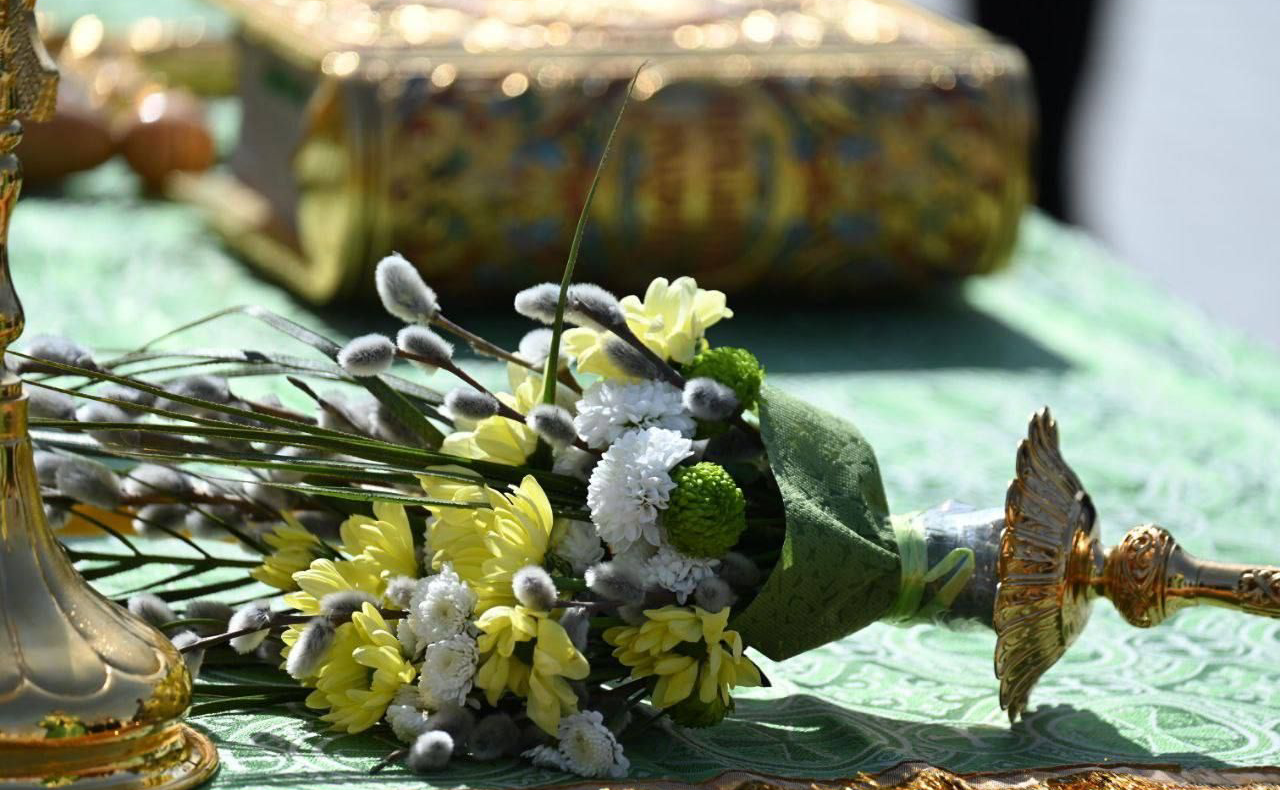 Маргарита Павлова приняла участие в церемонии освящения крестов для центрального купола строящегося Кафедрального собора Рождества Христова в Челябинске