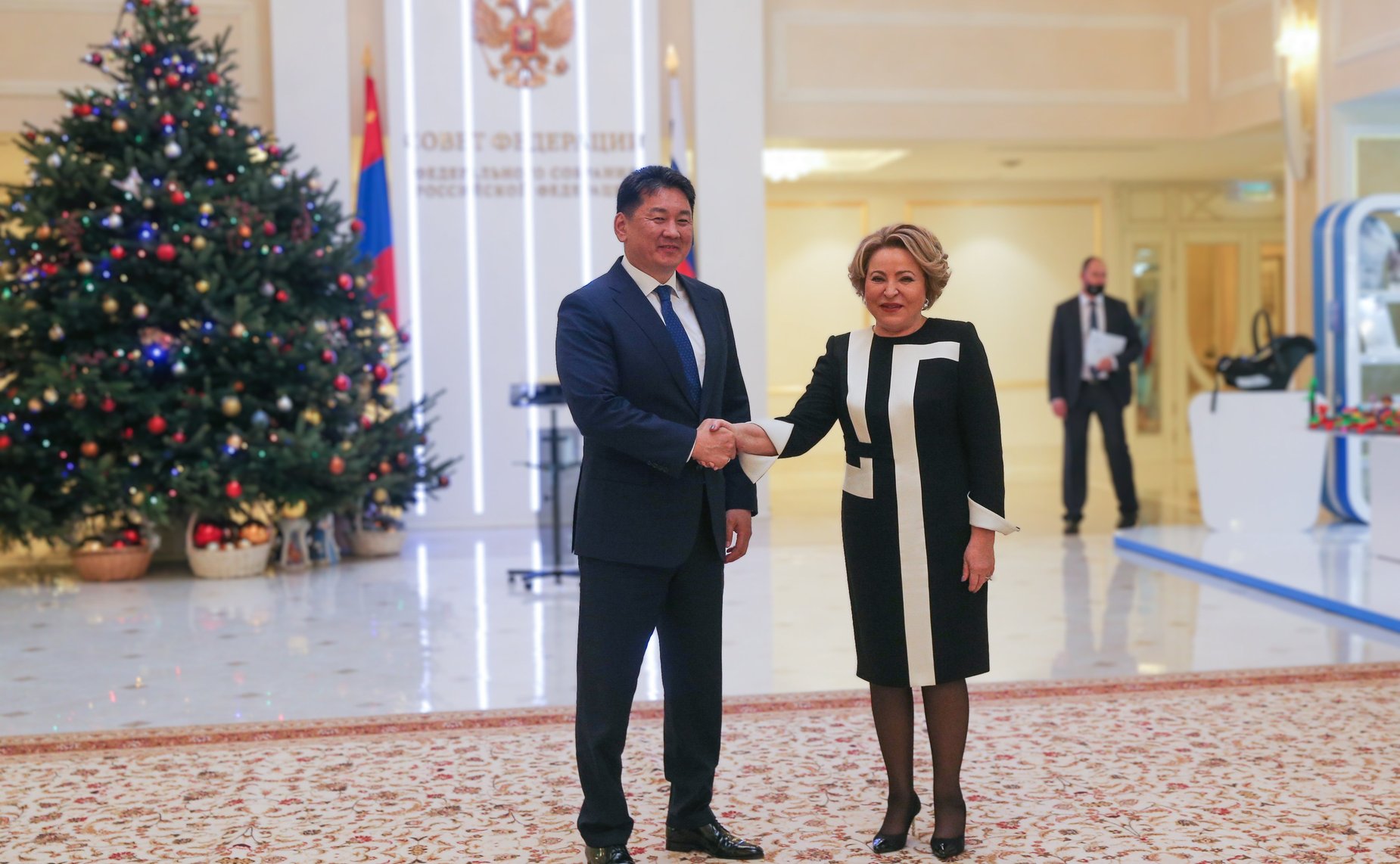 Встреча Председателя Совета Федерации Валентины Матвиенко с Президентом Монголии Ухнагийн Хурэлсухом