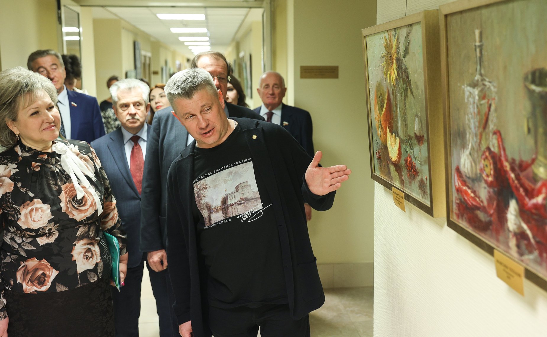Открытие в Совете Федерации выставки работ художников-членов Ярославского отделения Всероссийской общественной организации «Союз художников России»