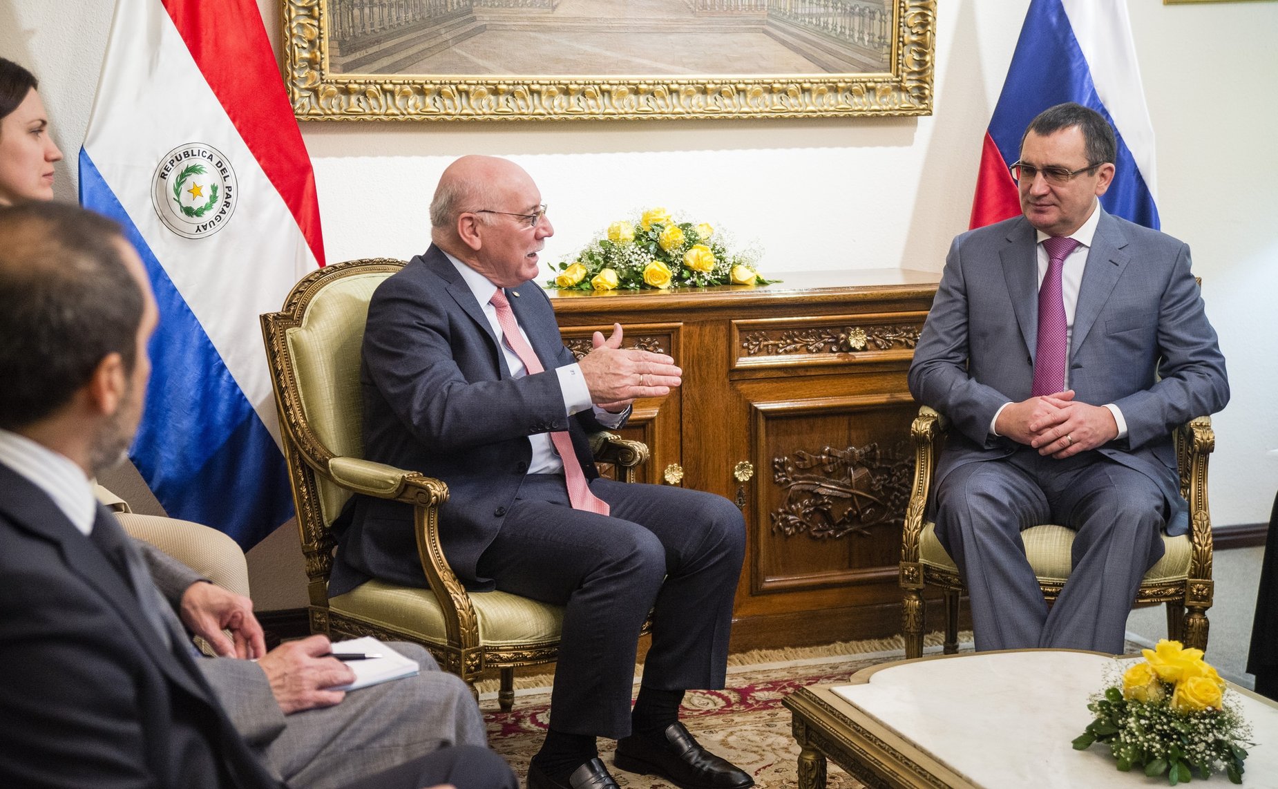 Встреча делегации СФ с министром иностранных дел Республики Парагвай Эладио Лоисагой