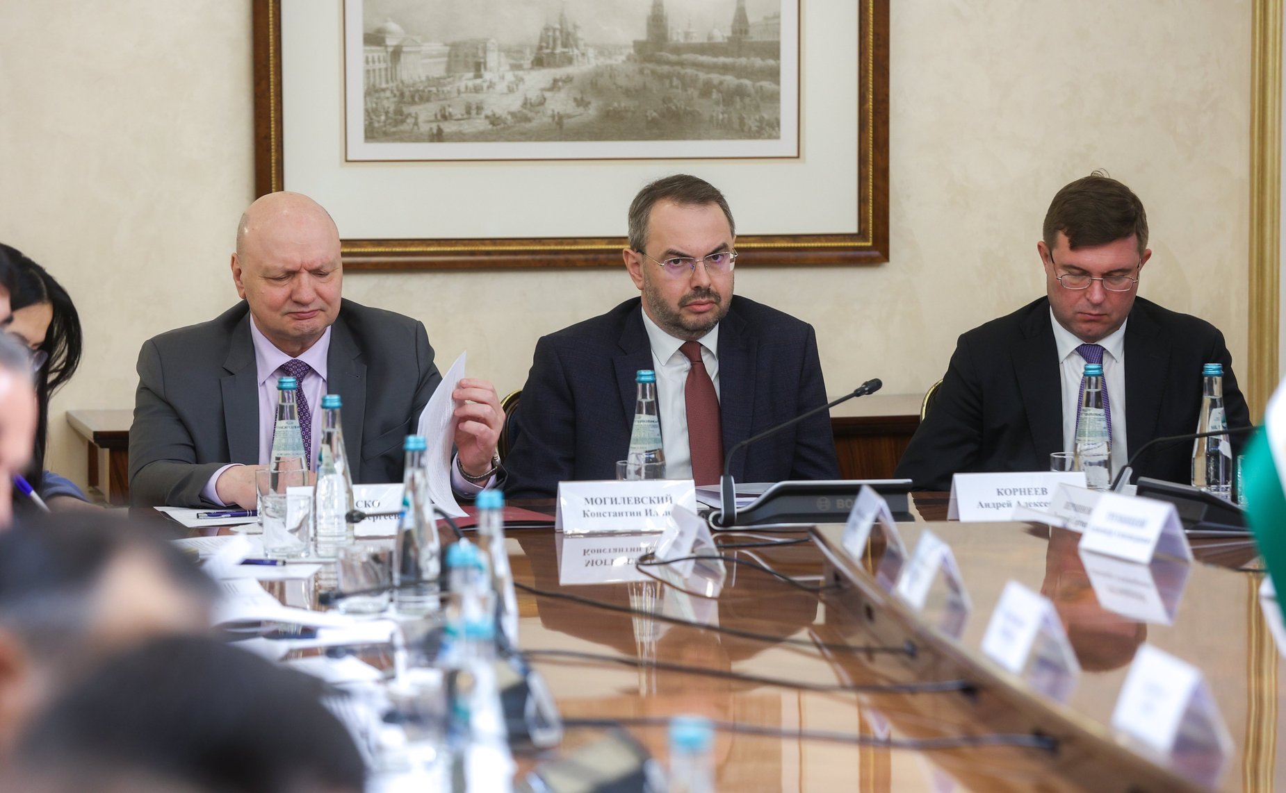 Заседание Комиссии по сотрудничеству Совета Федерации Федерального Собрания Российской Федерации и Маджлиси милли Маджлиси Оли Республики Таджикистан