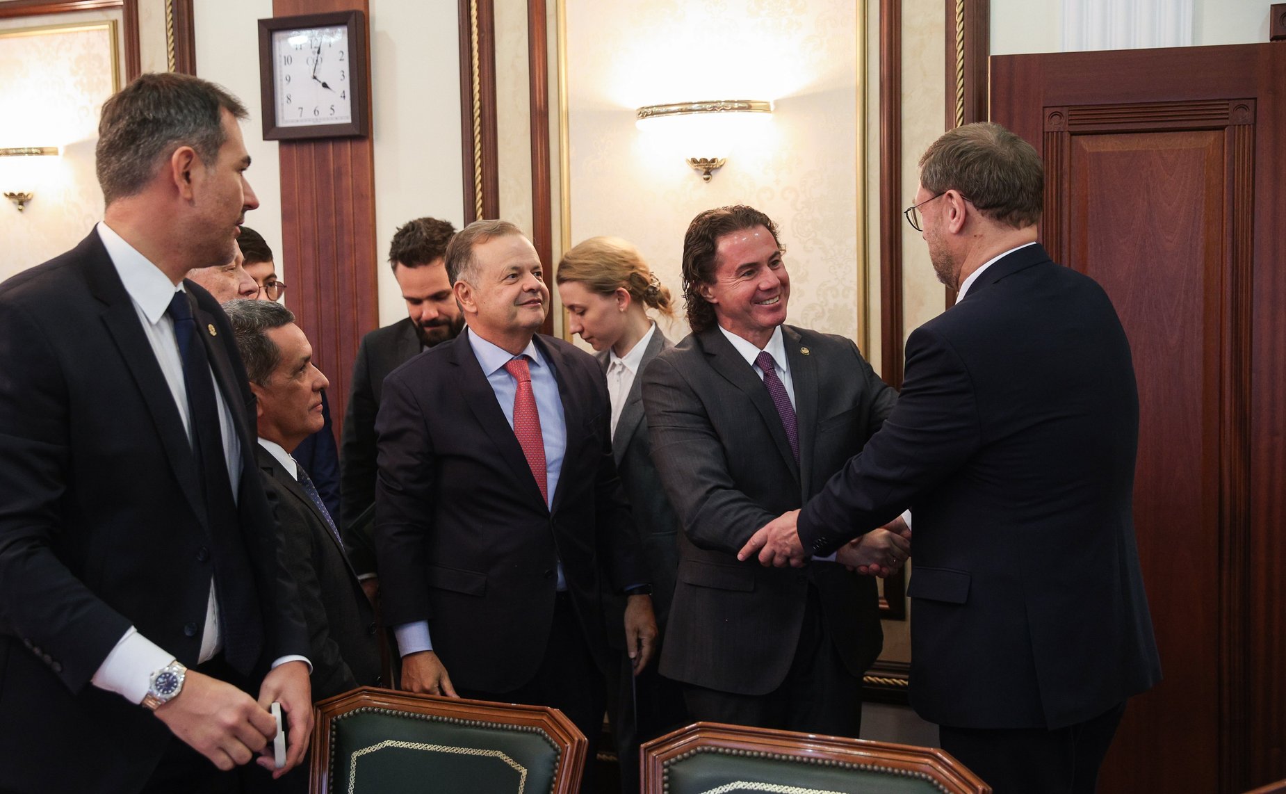 Константин Косачев провел встречу с первым заместителем Председателя Федерального сената Национального конгресса Федеративной Республики Бразилии Венезиано Виталом ду Рего