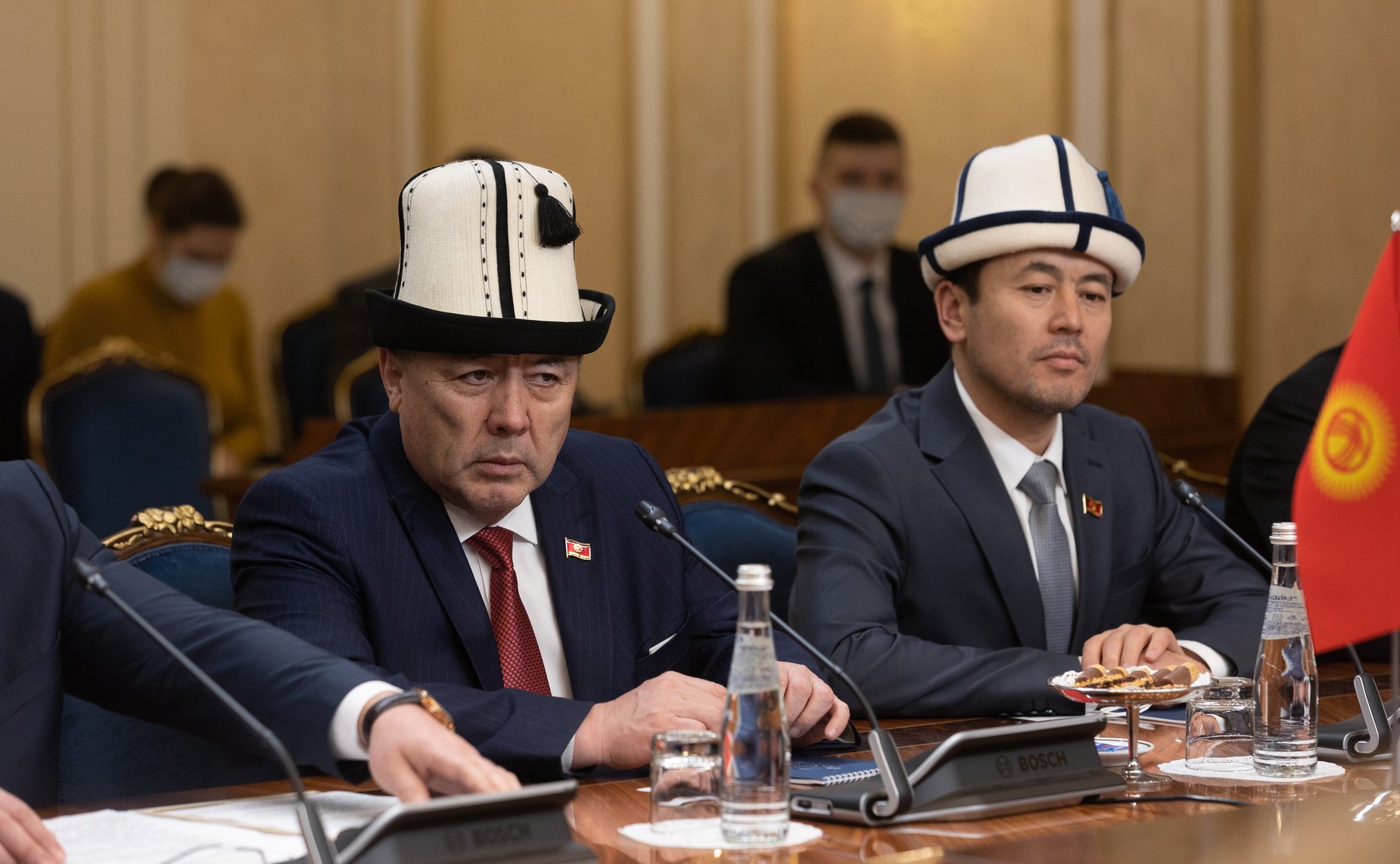 Встреча Председателя СФ Валентины Матвиенко с Председателем Жогорку Кенеша Киргизской республики