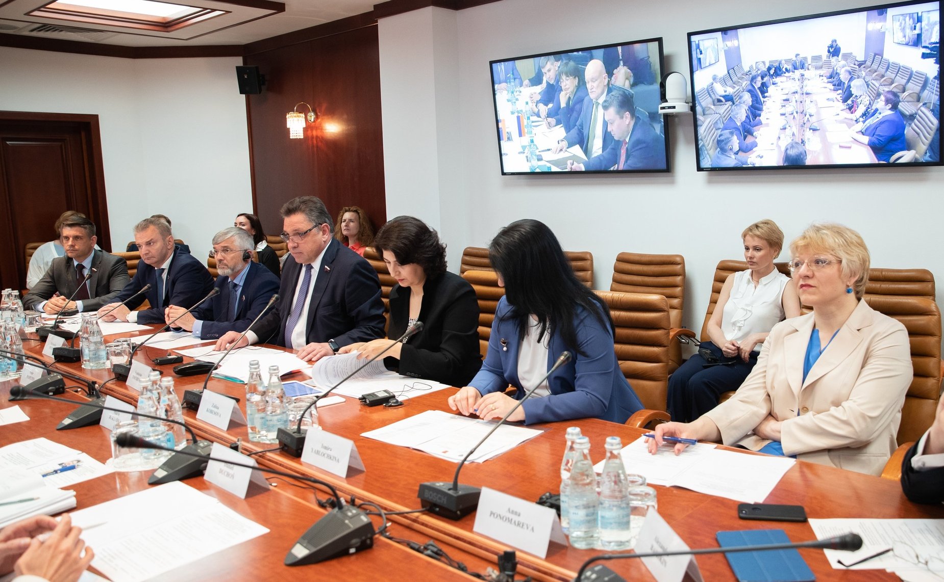 Видеоконференция между группой по сотрудничеству СФ с Национальным советом Словацкой Республики и группой дружбы с Россией Национального совета Словацкой Республики