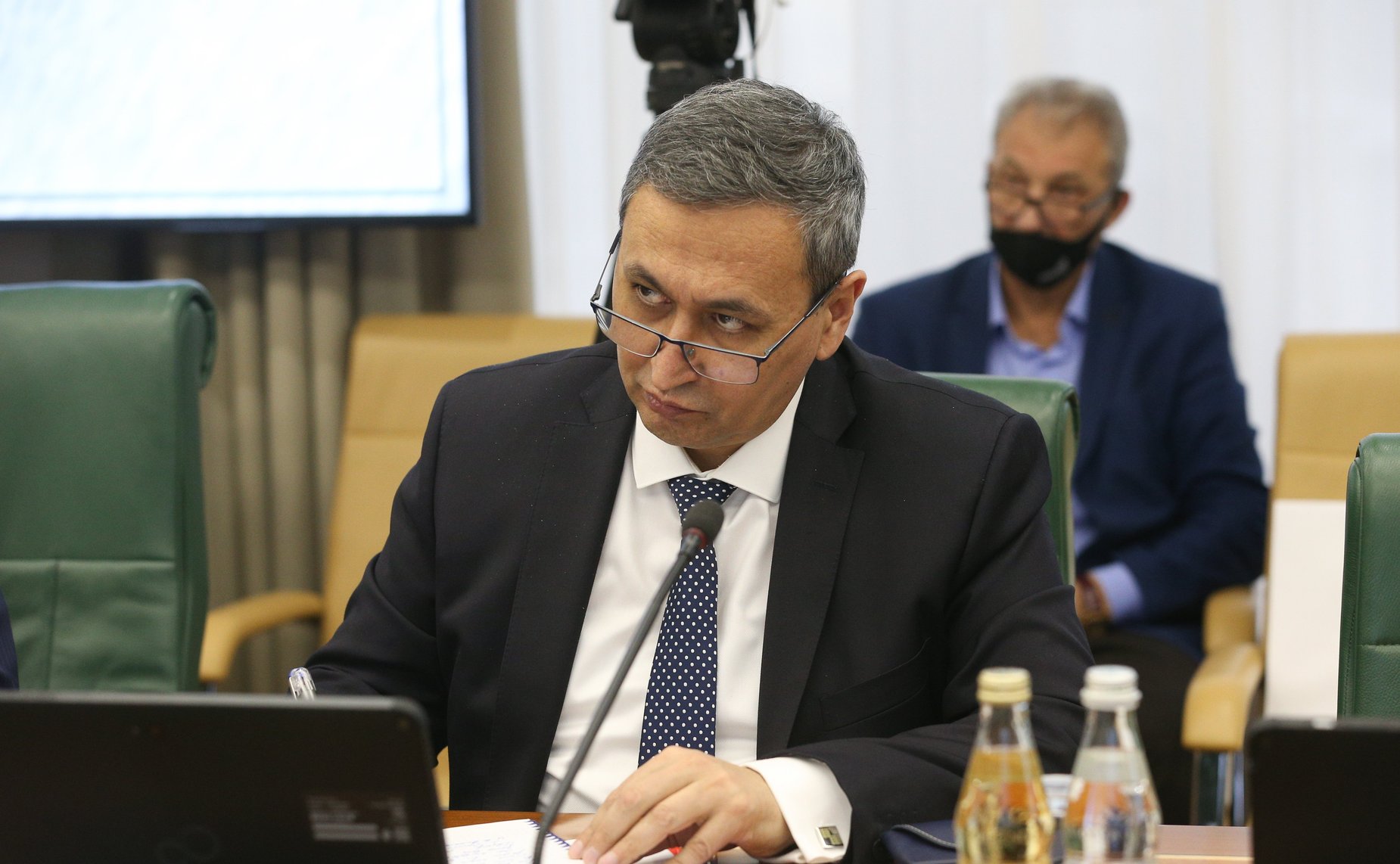 Встреча председателя Комитета СФ по международным делам Григория Карасина с Чрезвычайным и Полномочным Послом Республики Узбекистан в РФ Б.З. Асадовым