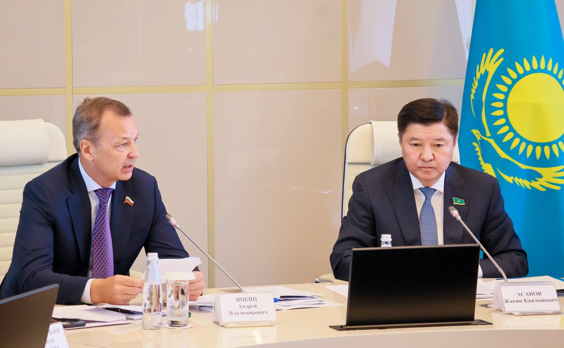 Делегация Совета Федерации во главе с первым заместителем Председателя СФ Андреем Яцкиным приняла участие в 24-м заседании Комиссии по сотрудничеству между Сенатом Парламента Республики Казахстан и Советом Федерации