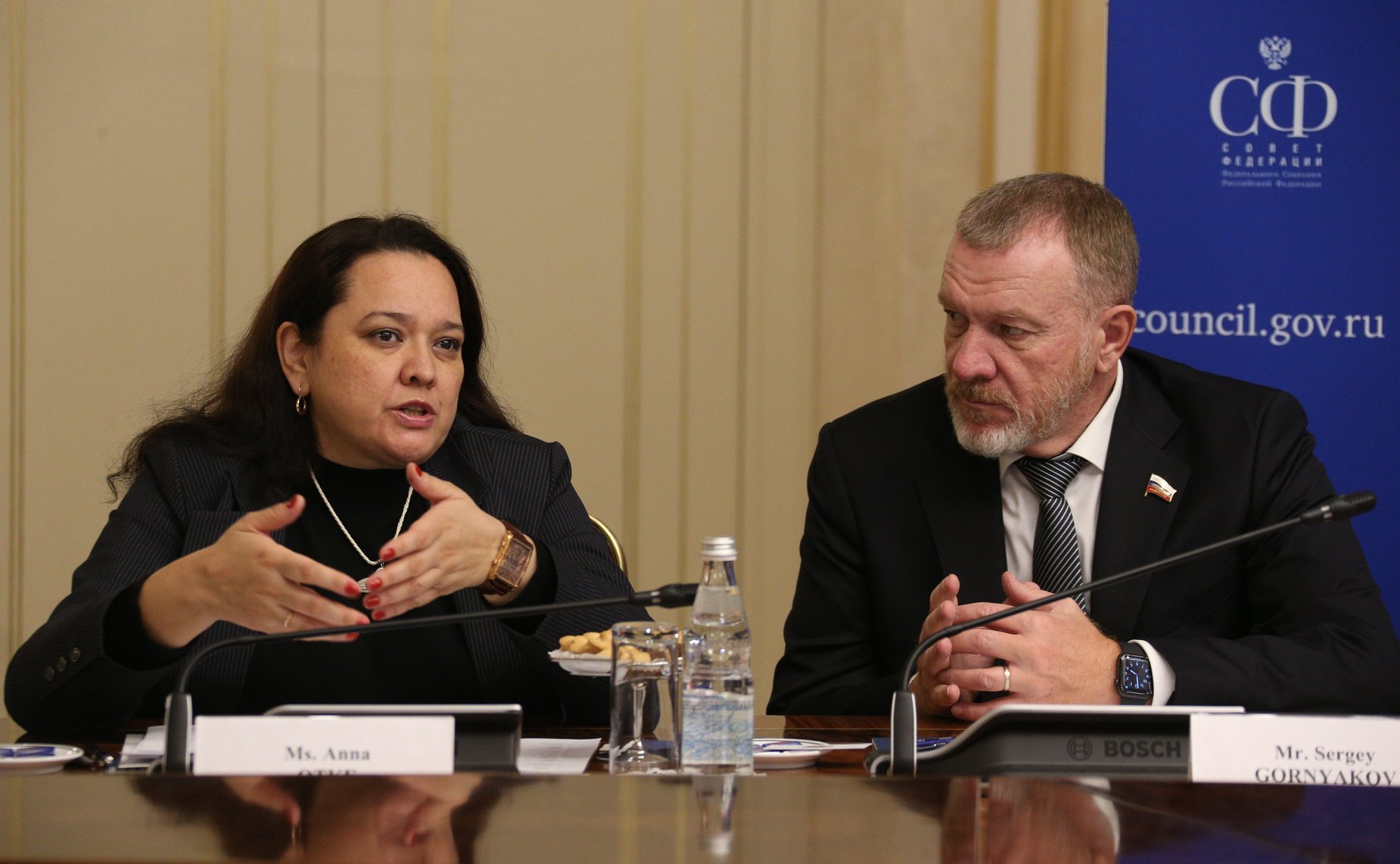 Совместное заседание группы по сотрудничеству СФ с Сенатом Французской Республики и группы дружбы Сената Французской Республики «Франция-Россия»