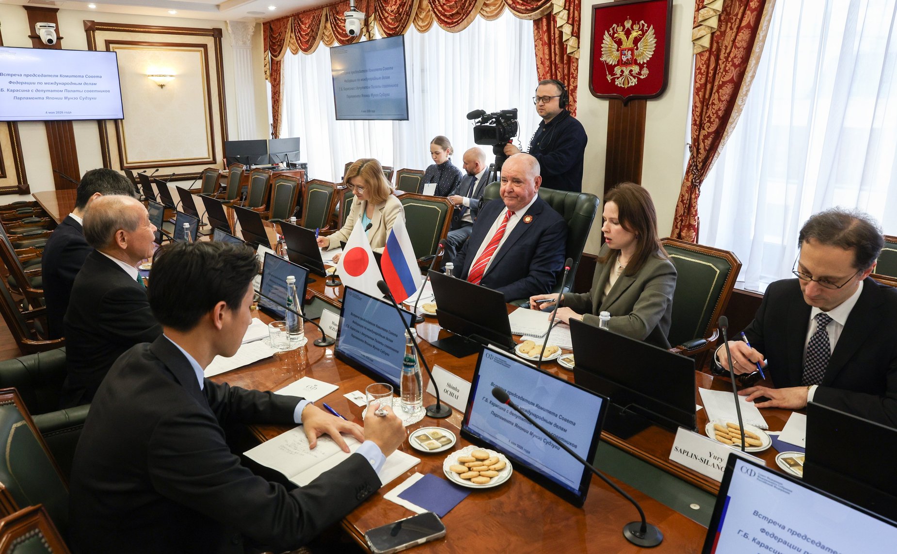 Встреча Григория Карасина с депутатом Палаты советников Парламента Японии